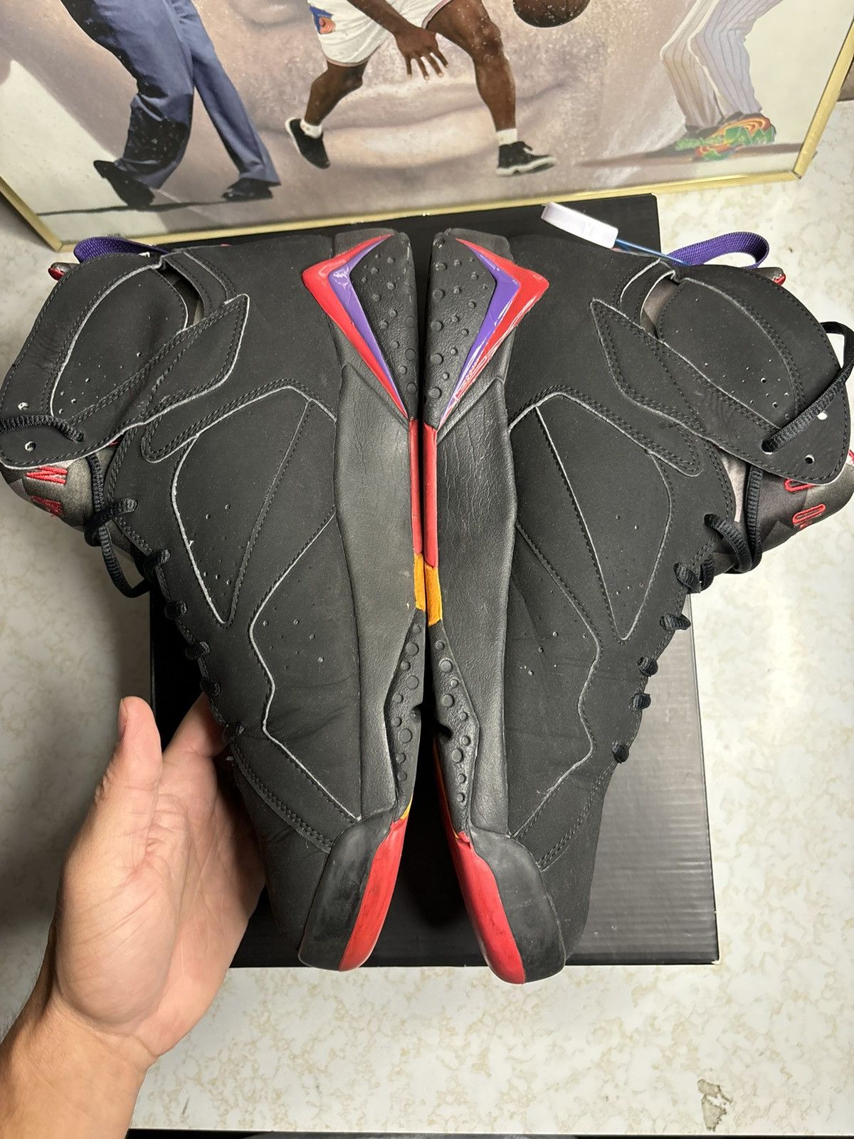 Jordan Brand Air Jordan 7 Retro 2012 raptor Size US 12 / EU 45 - 3 Thumbnail