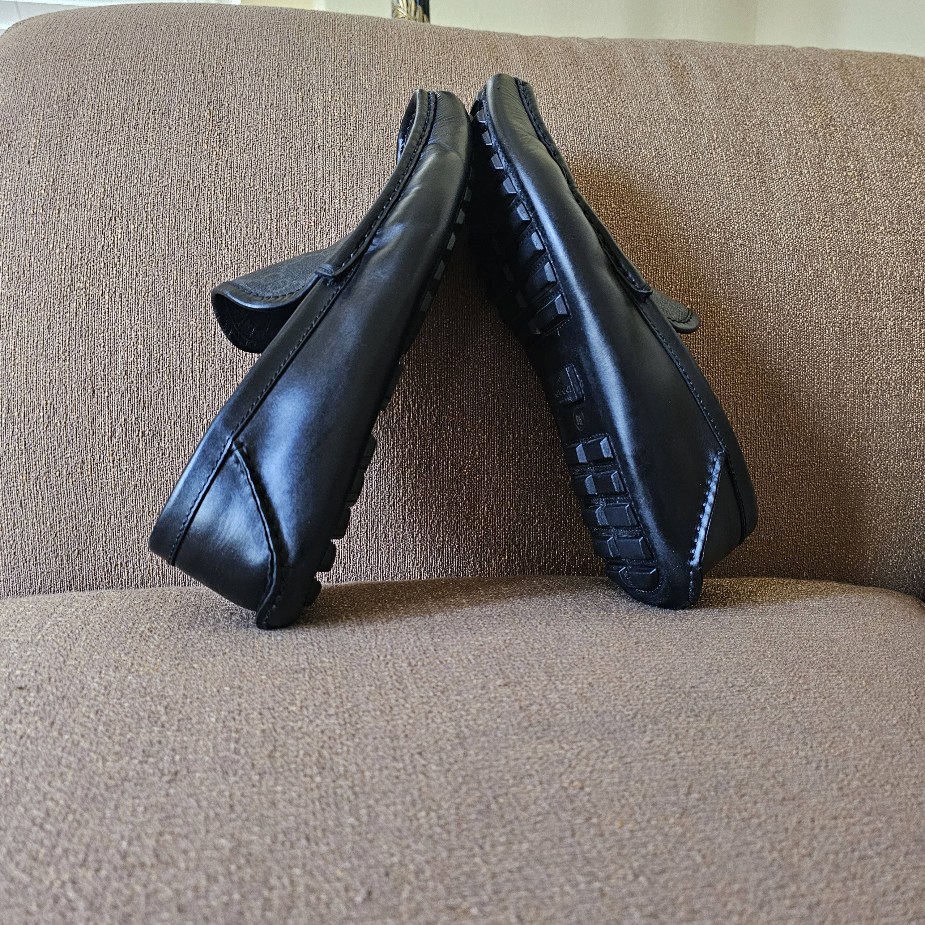 Gucci Gucci Men's Monogram Black Loafers Guccu Size 8.5 US 9 Size US 9 / EU 42 - 6 Thumbnail