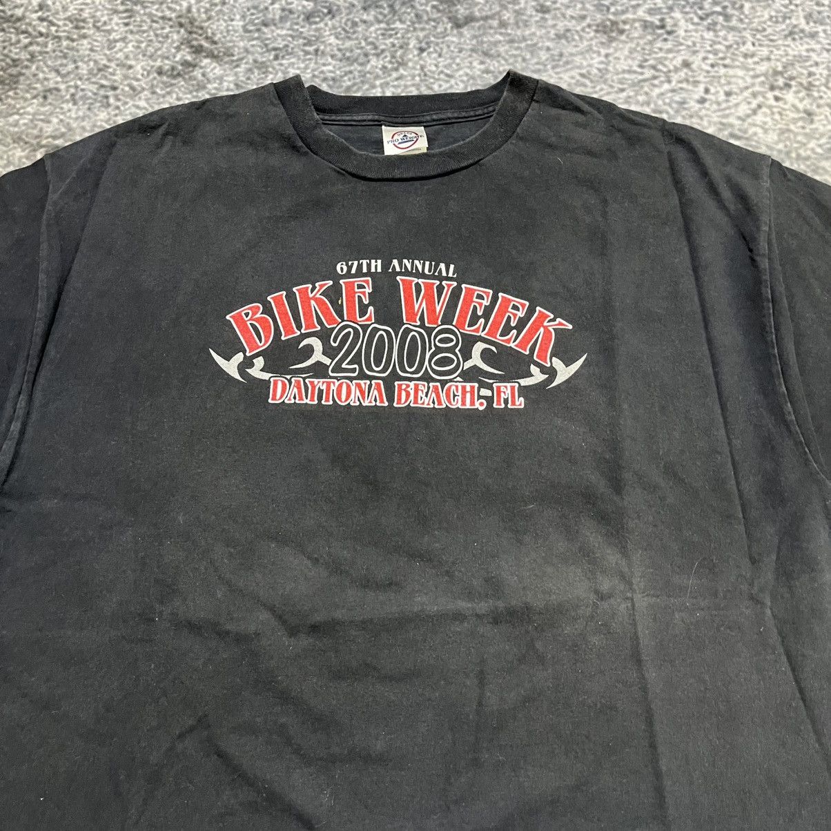 Harley Davidson Vintage Bike Week 2008 T Shirt Faded ERD Style Grunge XL Size US XL / EU 56 / 4 - 3 Thumbnail