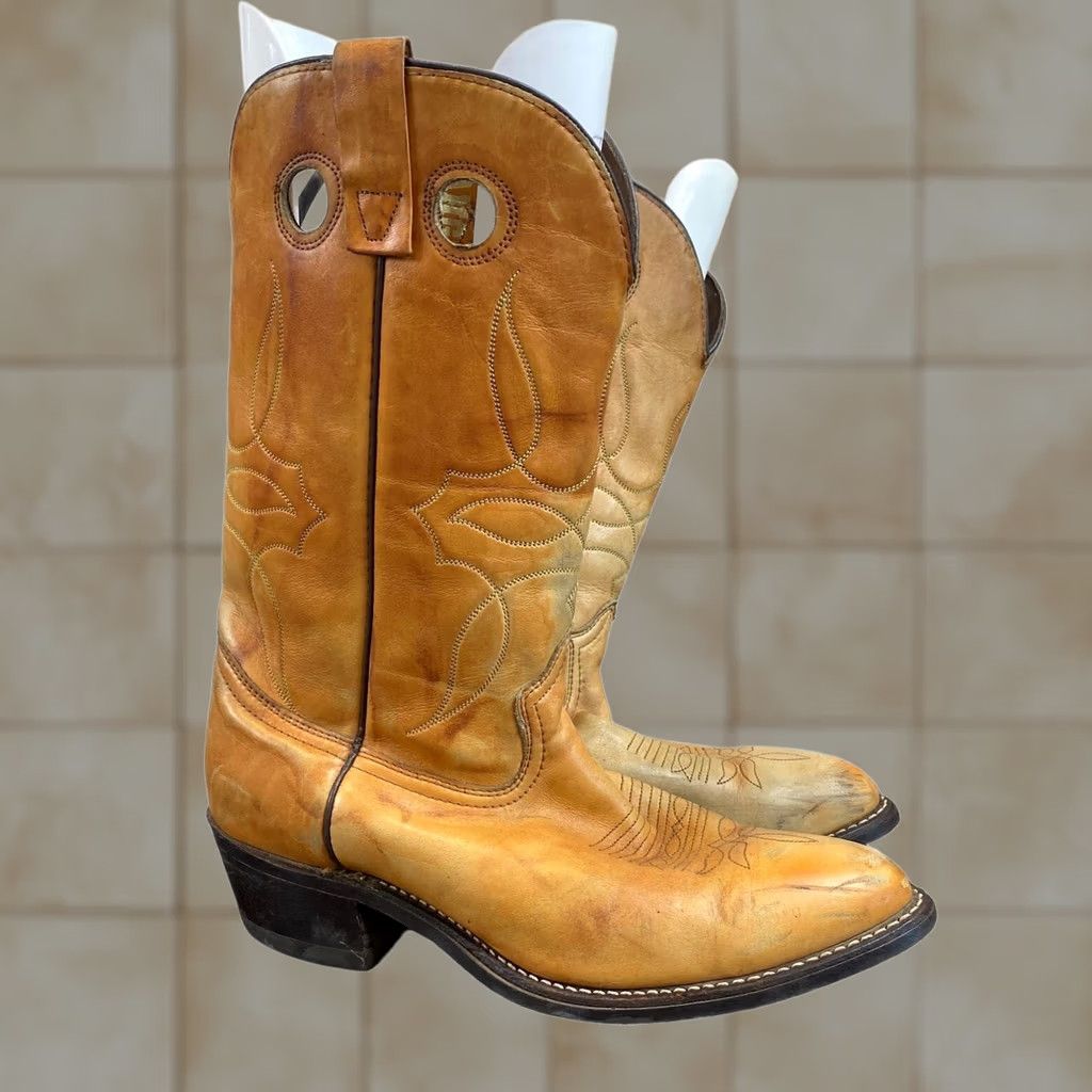 Durango Durango Western Cowboy Boots Leather Men's 10EE Brown Size US 10 / EU 43 - 1 Thumbnail