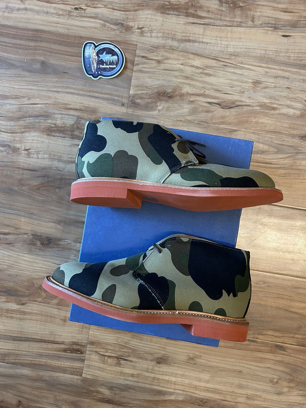 Bape NEW Bape x Mark Mcnairy Green Camo Shoes Size US 9 / EU 42 - 2 Thumbnail