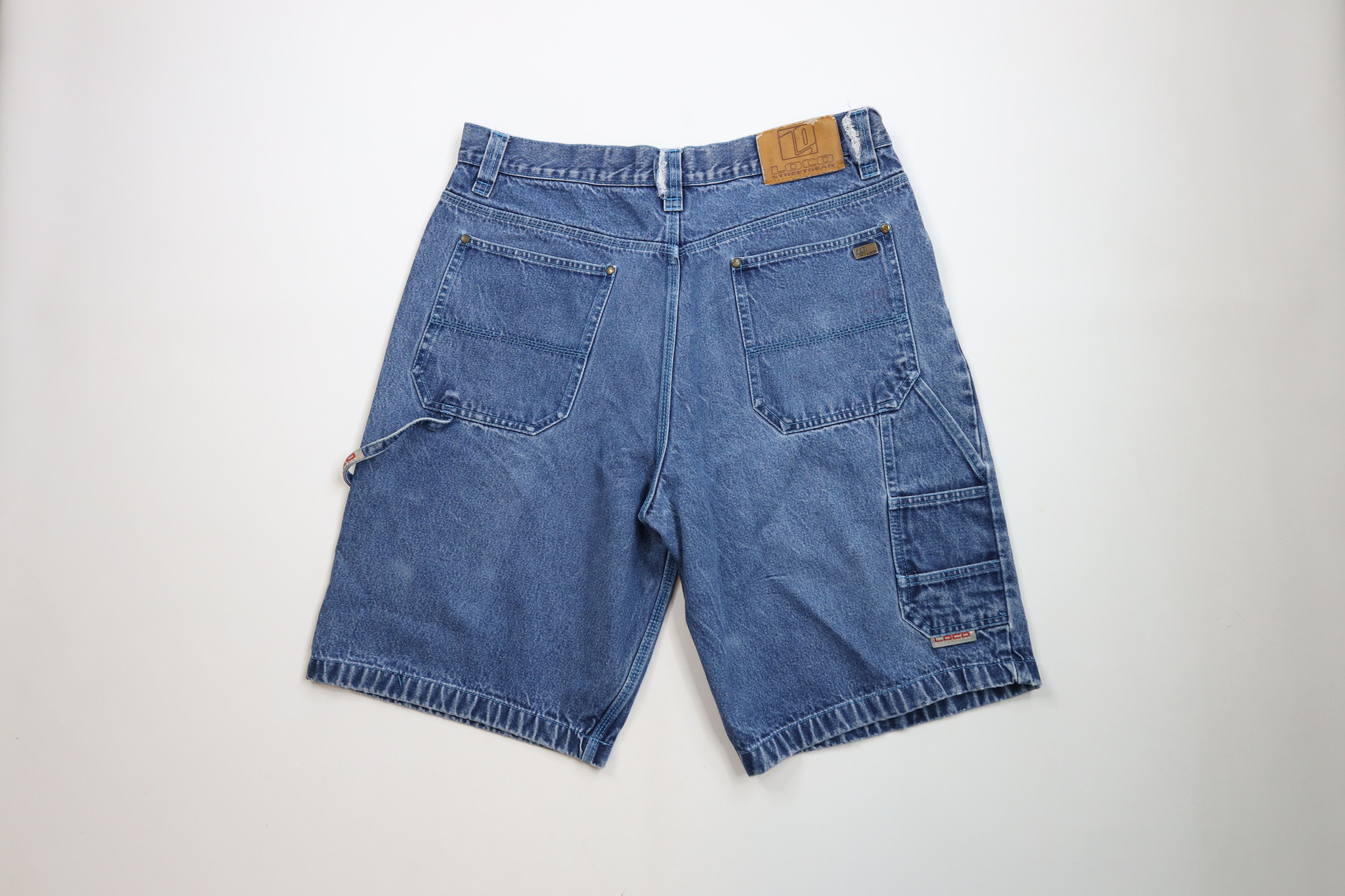 Vintage Vintage 90s Y2K Streetwear Baggy Fit Denim Jean Shorts Jorts Size US 36 / EU 52 - 11 Thumbnail