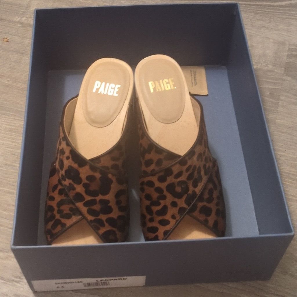 Paige Paige leopard sandal heels size 6.5 Size US 6 / IT 36 - 8 Thumbnail