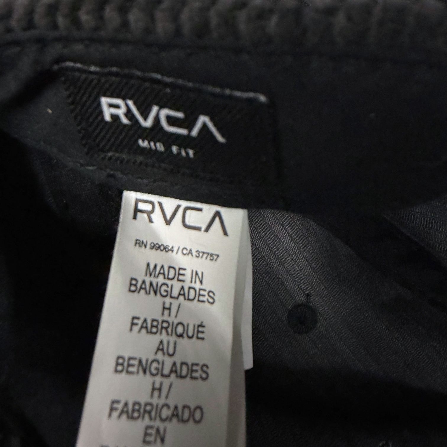 RVCA RVCA Gray Corduroy Logo Slideback Hat Cap Skater Surf OS Size ONE SIZE - 8 Thumbnail