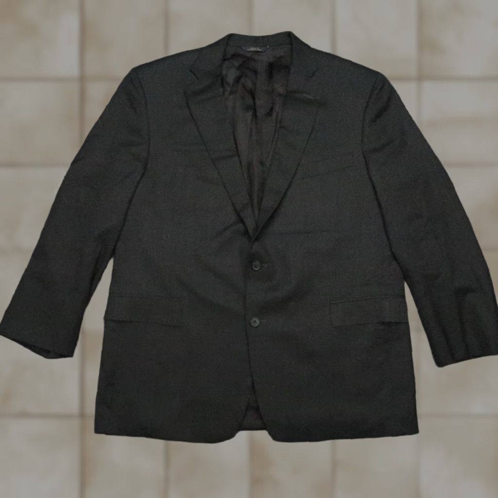 Brooks Brothers VINTAGE Brooks Brothers Mens Blazer 46R Gray Wool 2 Piece Business Formal Wedding Athletic Fit Size 46R - 1 Thumbnail
