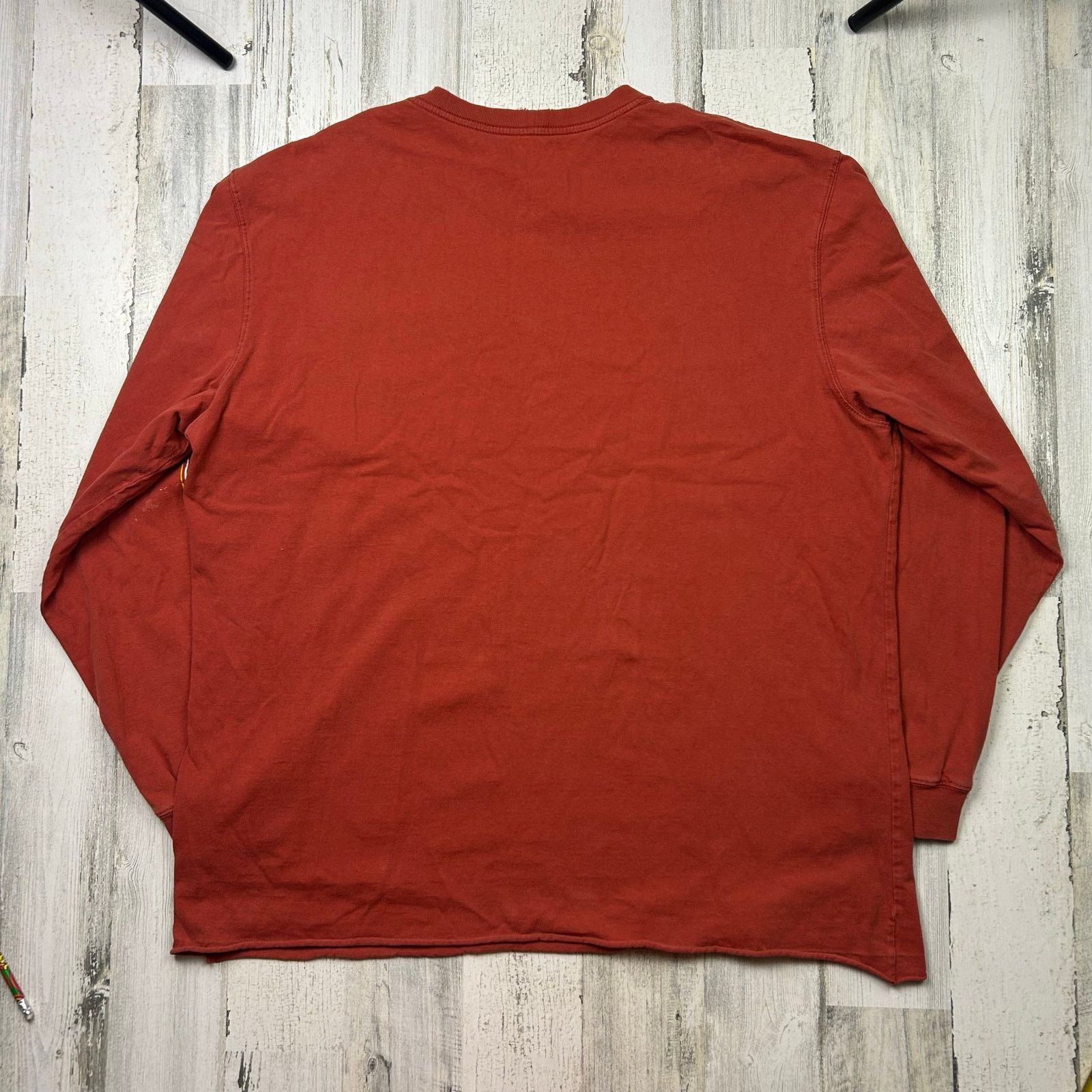 Carhartt Carhartt Long Sleeve Pocket Original Fit Dark Orange Tee Size US XL / EU 56 / 4 - 6 Thumbnail