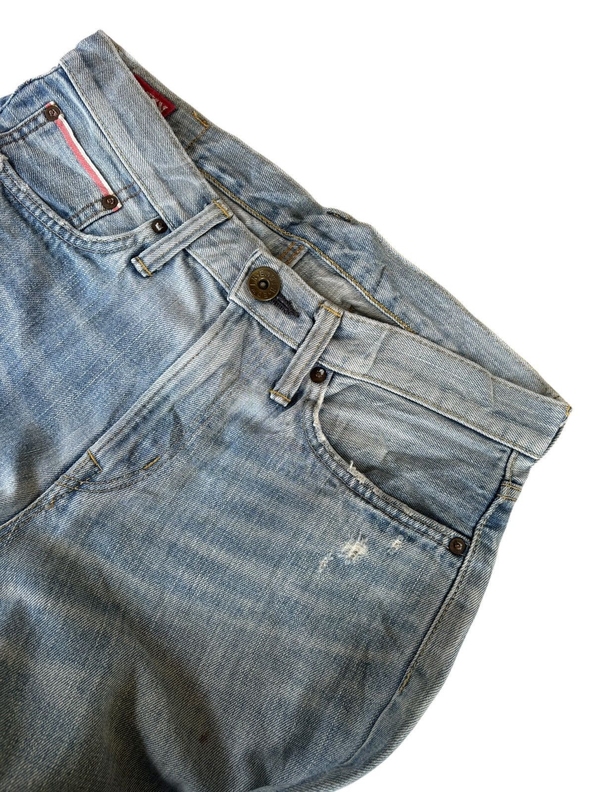 Kapital 💥EDWIN 505zx SELVEDGE DENIM BUCKLE BACK BLUE WASH JEANS Size US 30 / EU 46 - 10 Thumbnail