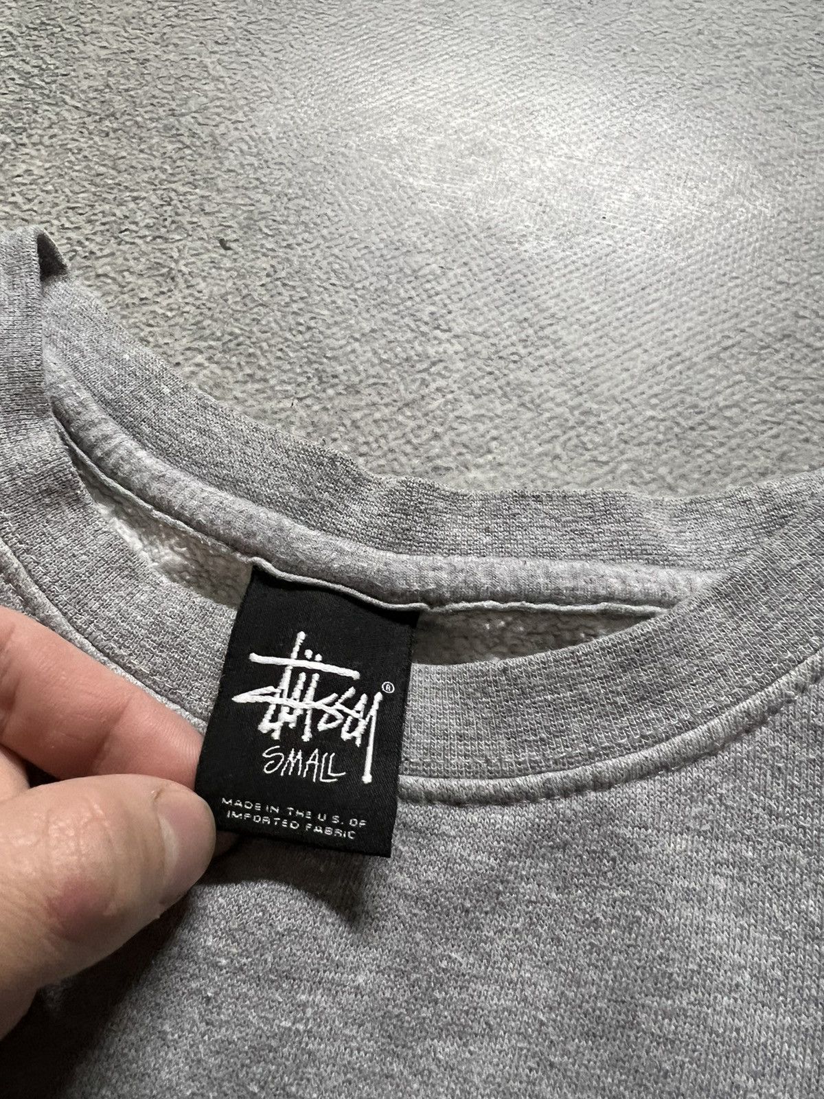 Stussy Vintage Y2k Stussy 🩶 Big Logo Sweatshirt 00’s Size US S / EU 44-46 / 1 - 9 Thumbnail
