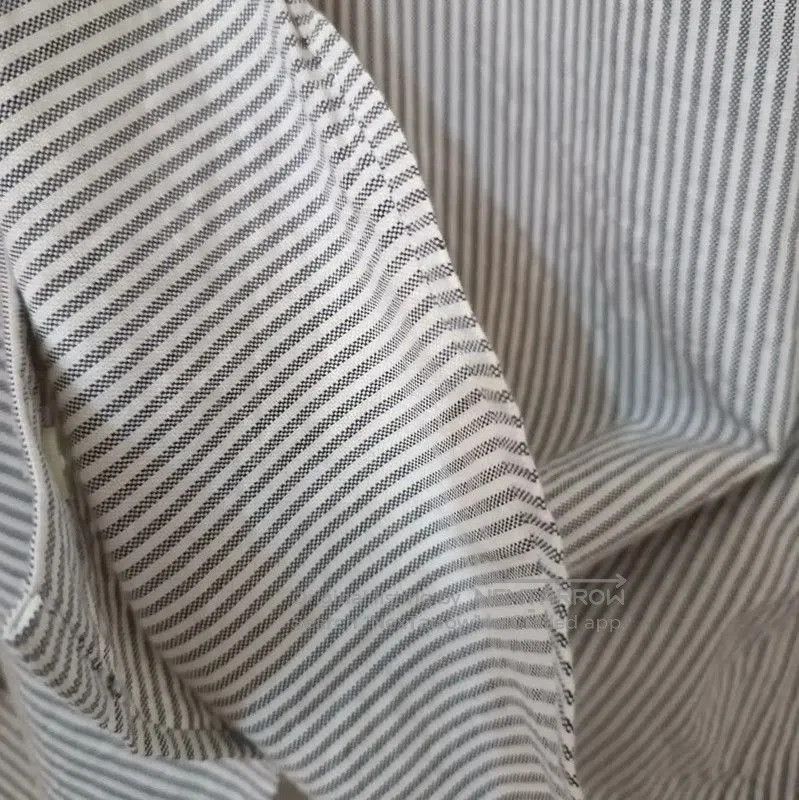 AMI AMI Men's Gray Striped Long Sleeve Shirt . Size US L / EU 52-54 / 3 - 4 Thumbnail