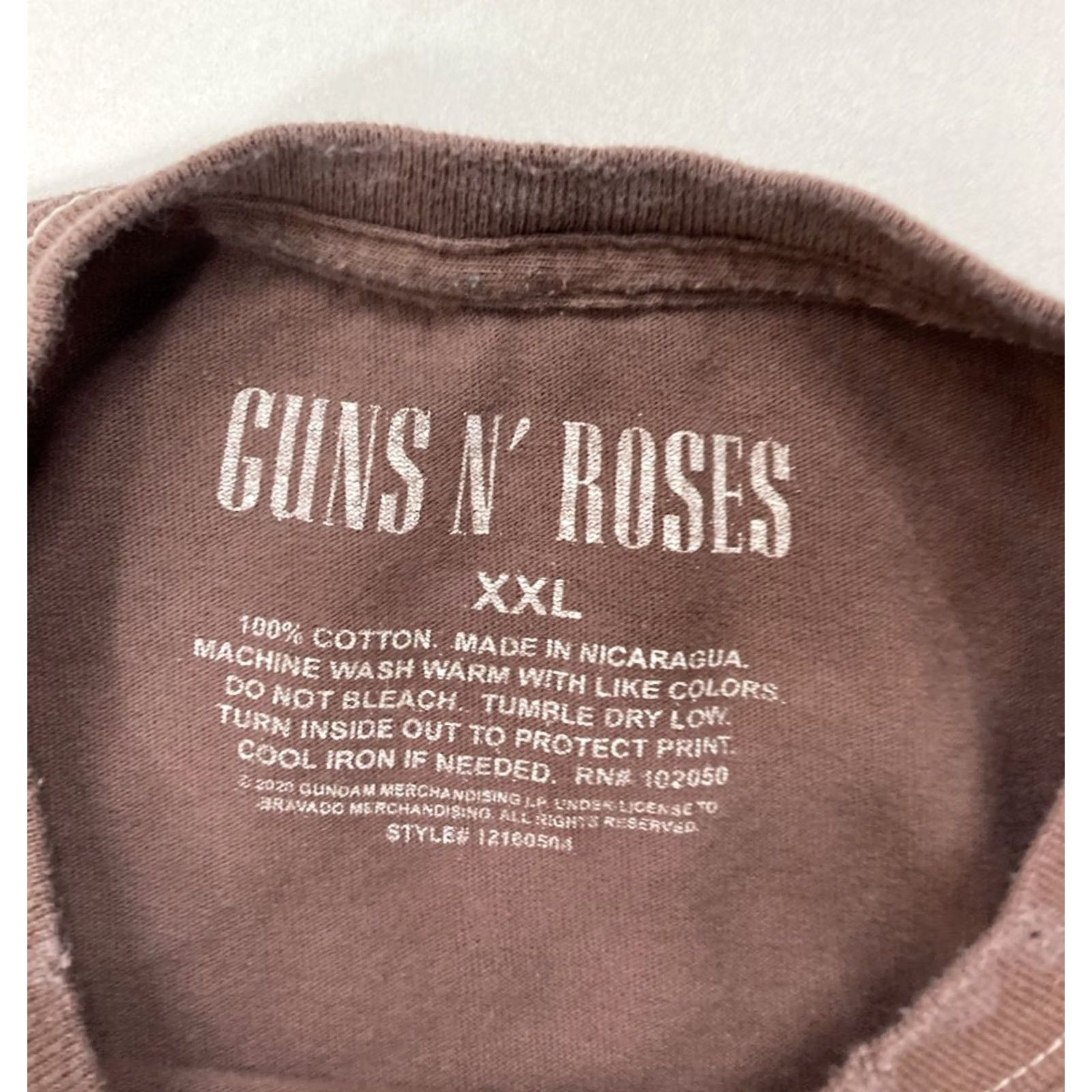 Vintage Guns N' Roses Graphic T-shirt Men XXL Brown Tie Dye Distressed Short Sleeve Music Shirt Size US XXL / EU 58 / 5 - 5 Thumbnail
