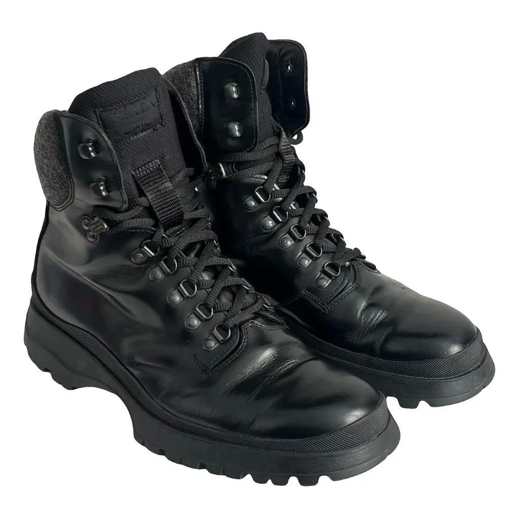 Prada × Vintage 00s Prada Hiking Boots | Grailed