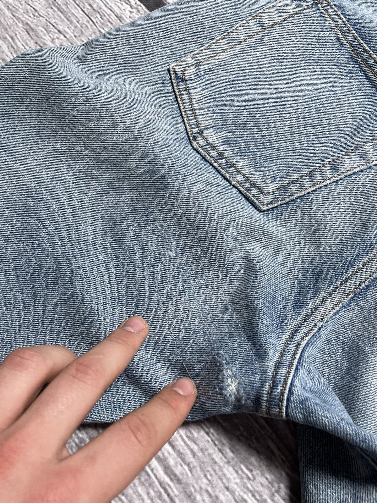 Saint Laurent Paris Saint Laurent Paris D35 Japanese Denim Jeans Size US 27 - 8 Thumbnail