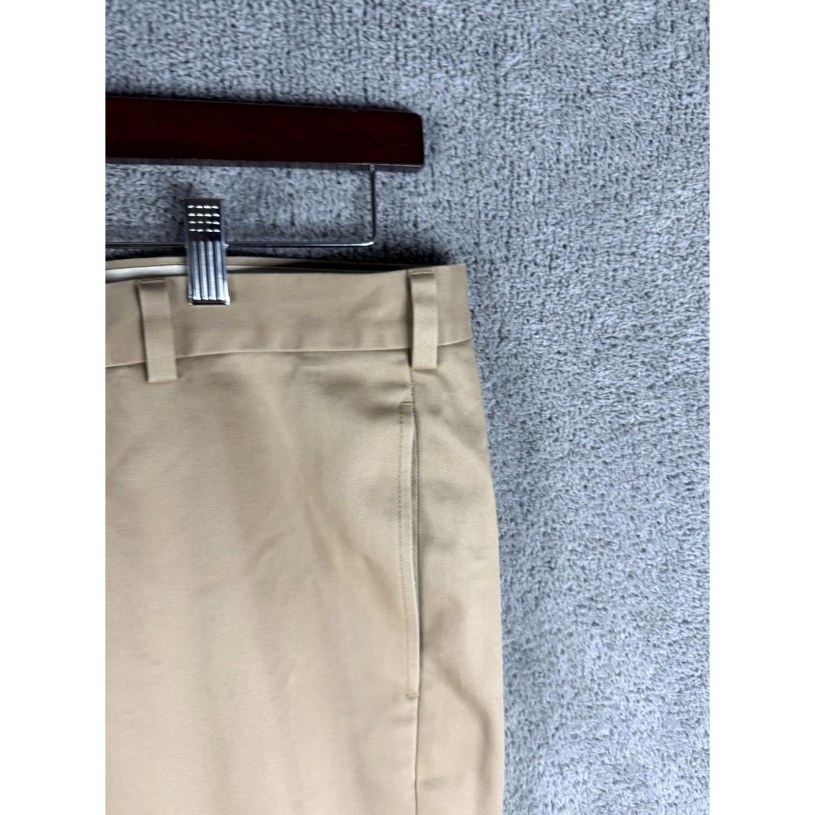 Brooks Brothers Brooks Brothers Hudson Chino Pants Mens 36x31 Khaki Beige Flat Front Cotton Size US 36 / EU 52 - 3 Thumbnail
