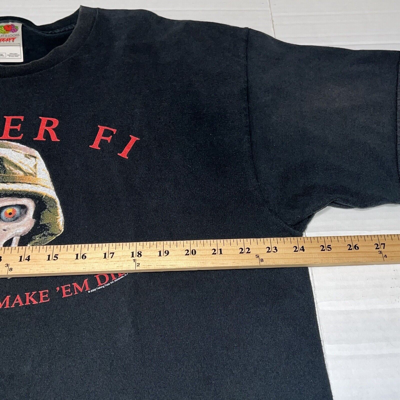 Fruit Of The Loom Marines Semper Fi Eye For An Eye Make 'Em Die USMC Shirt 2XL Size US XXL / EU 58 / 5 - 8 Thumbnail