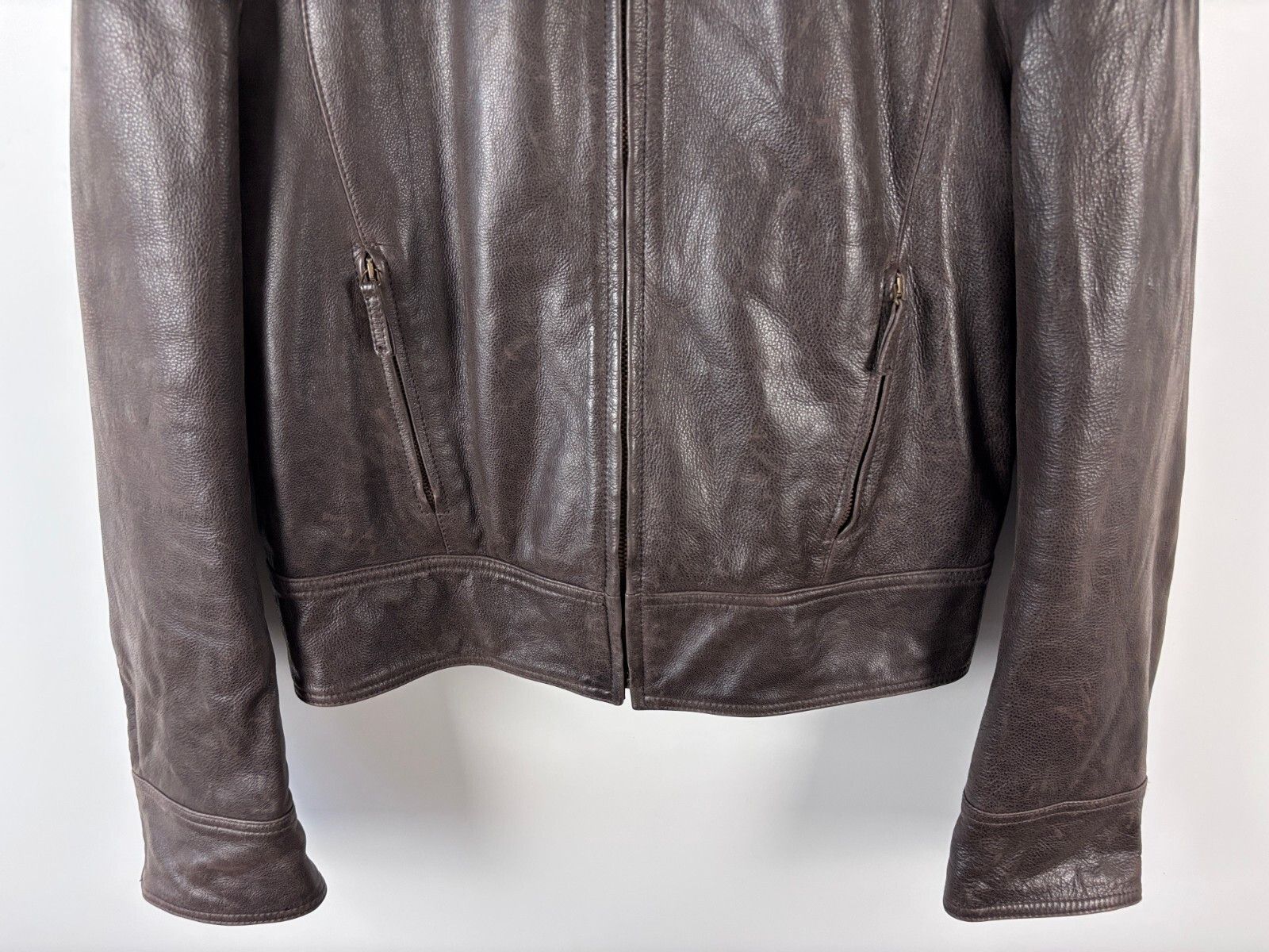 Armani Armani Jeans Motorcycle Leather Jacket Mens IT 50 / US 34 Size US S / EU 44-46 / 1 - 3 Thumbnail