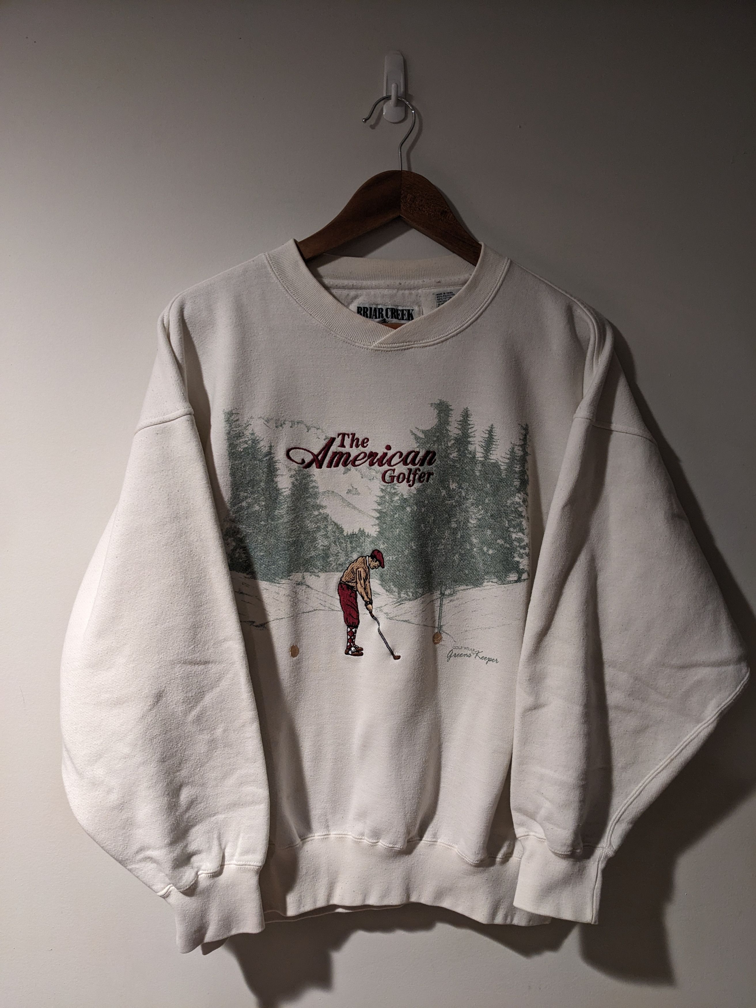 Vintage Vintage 90s The American Golfer Sports Large Sweatshirt Size US L / EU 52-54 / 3 - 1 Thumbnail