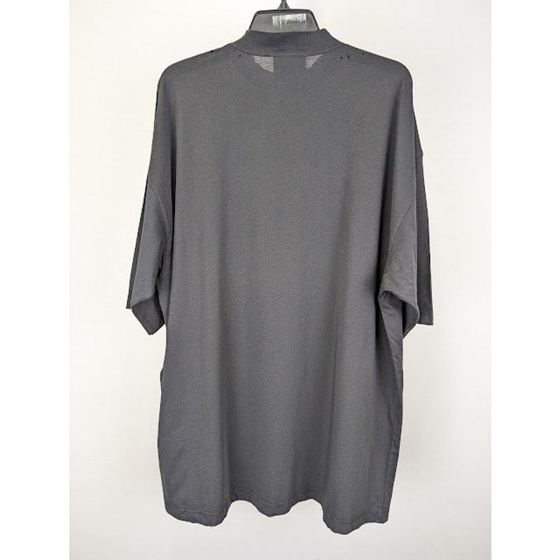 Balenciaga o1rshd1 Large Fit T-Shirt in Washed Black/White Size US S / EU 44-46 / 1 - 11 Thumbnail