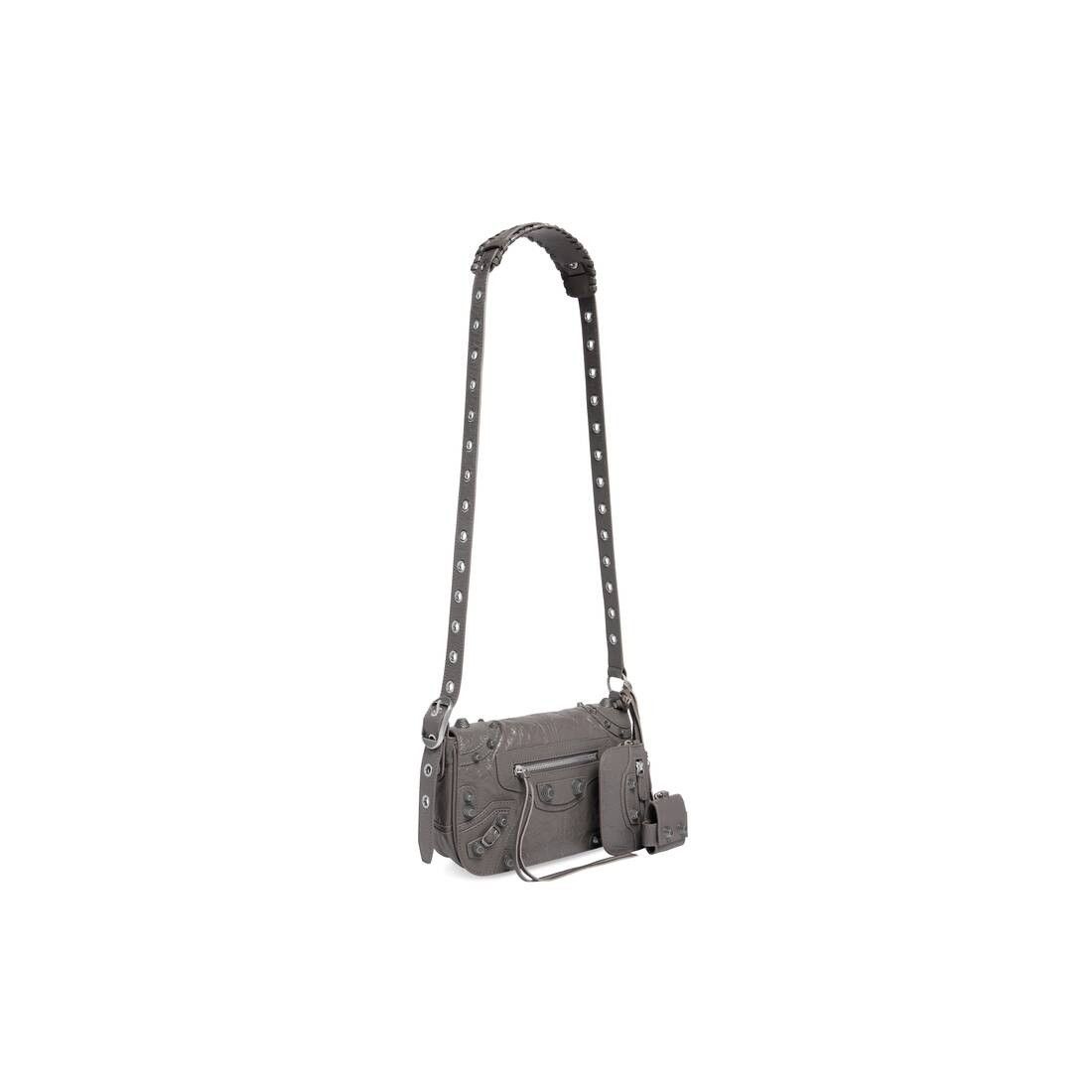 Balenciaga o1bcso1str0325 Size: OS / Le Cagole XS Flap Bag in Dark Grey Size 26 - 2 Thumbnail