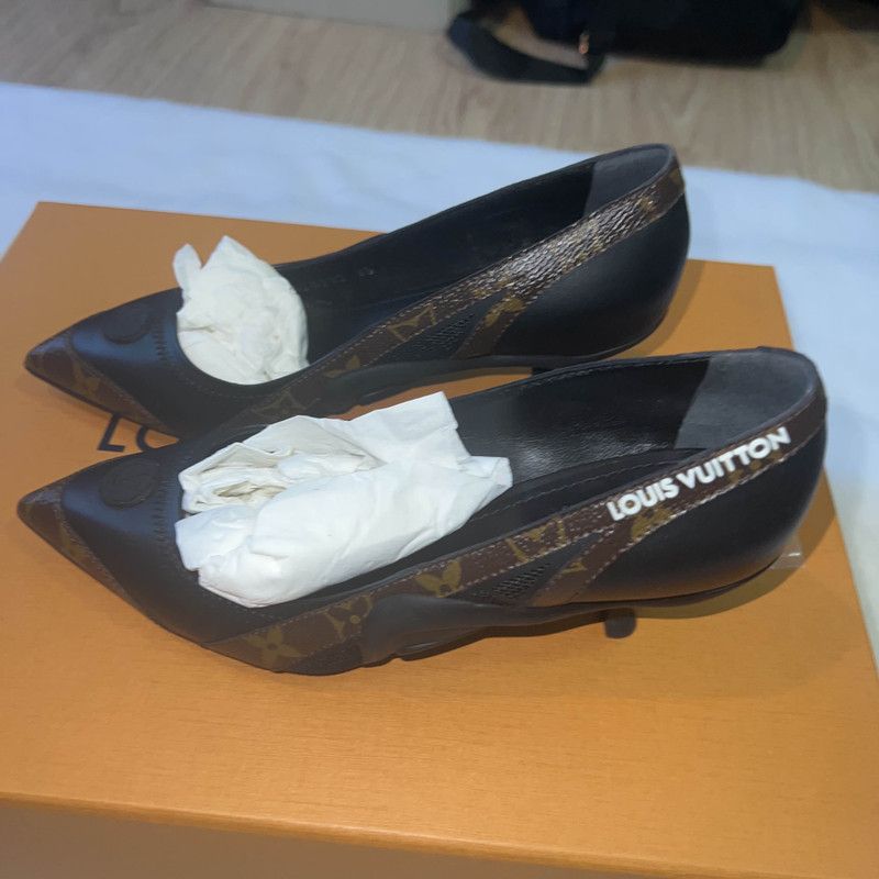Louis Vuitton Louis Vuitton Archlight Low Heels in Brown Black 0079 Size US 5 / IT 35 - 1 Thumbnail
