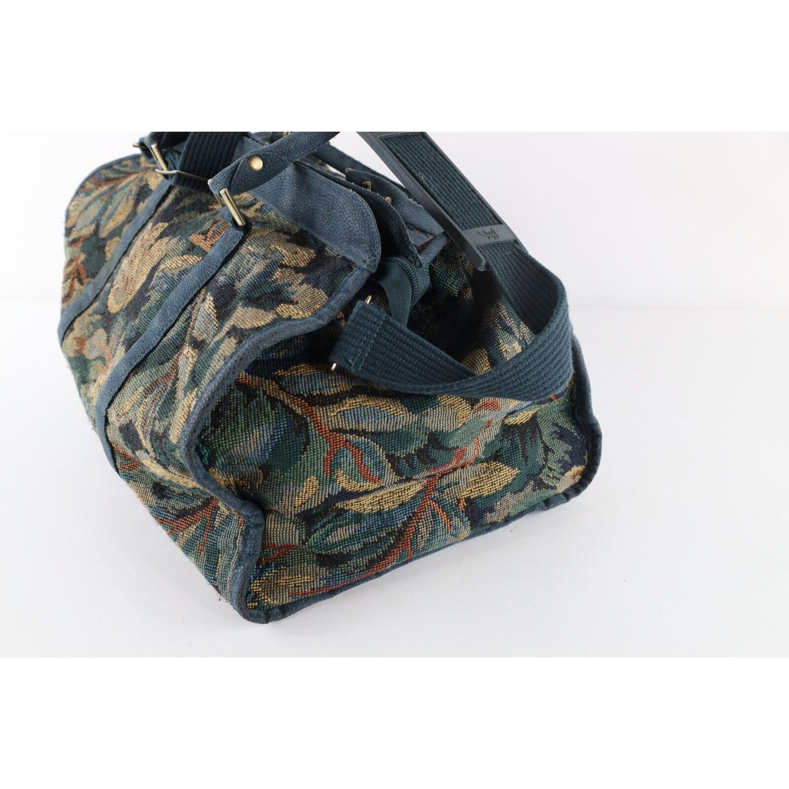 Diane von Furstenberg × Vintage Vintage 90s Diane von Furstenberg DVF Suede Trim Flower Bag Size ONE SIZE - 9 Thumbnail