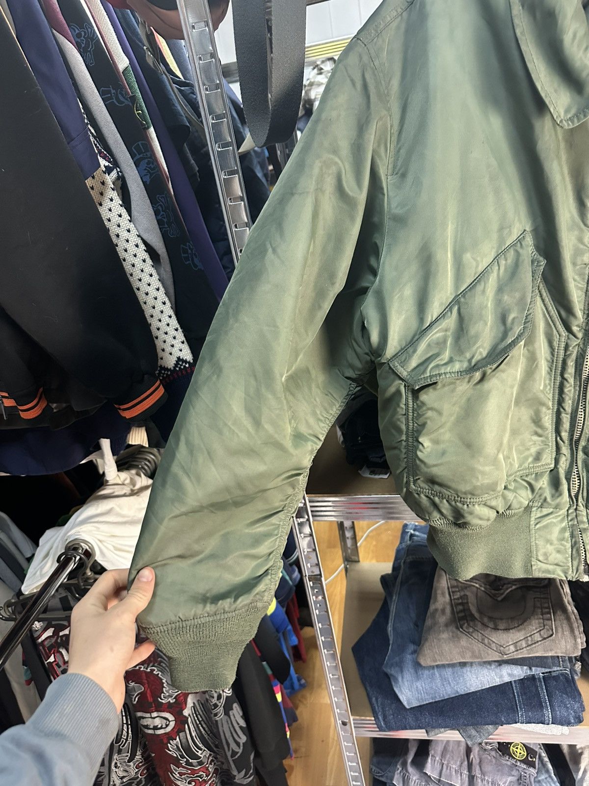 Alpha Industries BOMBER ALPHA INDUSTRIES KHAKI MILITARY M1 JACKET Size US XXL / EU 58 / 5 - 3 Thumbnail
