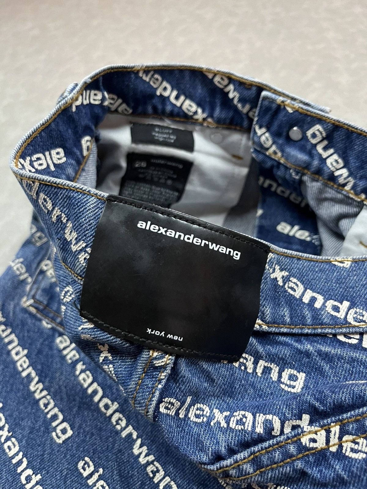 Alexander Wang Alexander wang overprint denim pants Size US 26 / EU 42 - 10 Thumbnail