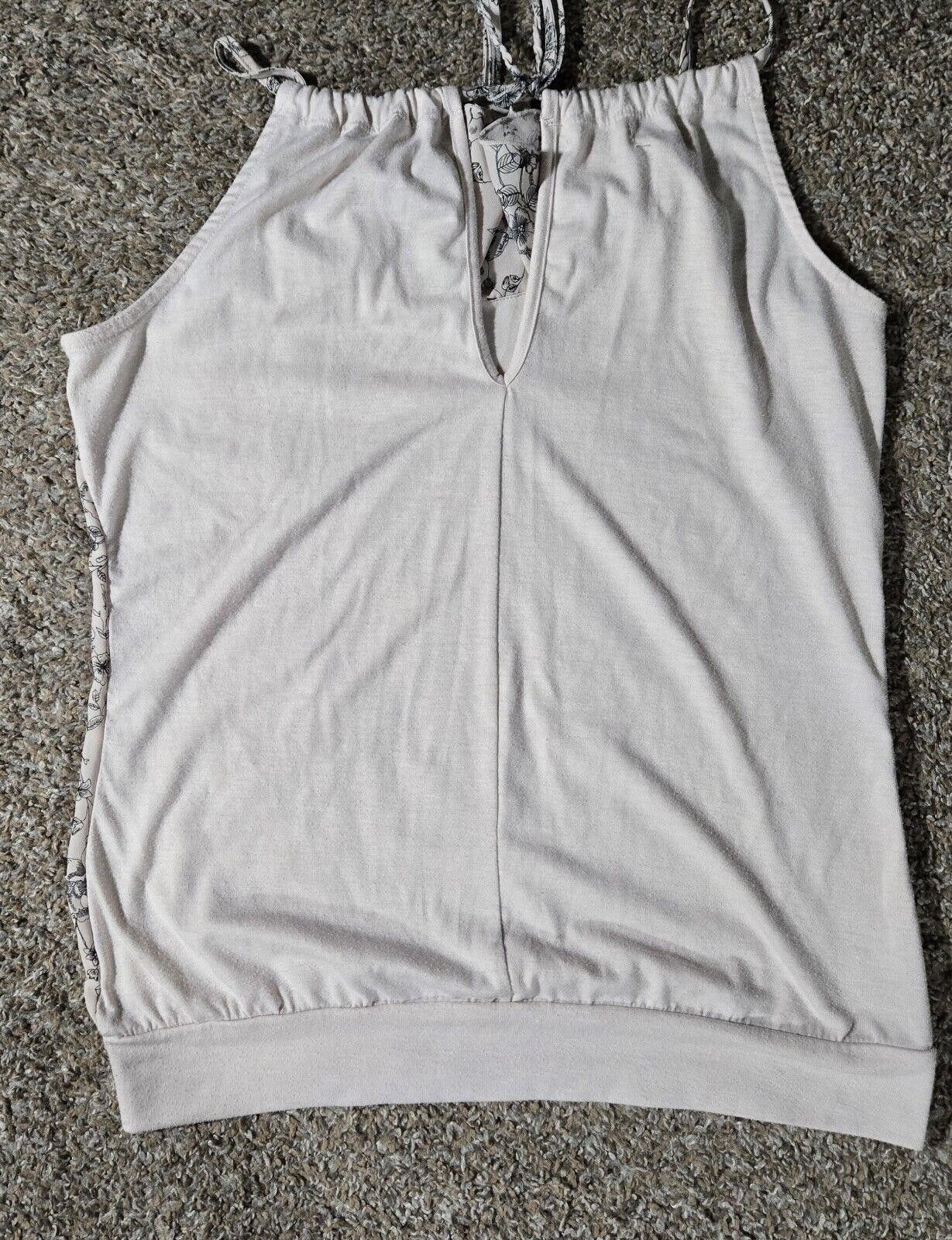 Designer Maurices Floral Cream And Beige Tank Top S Size S / US 4 / IT 40 - 9 Thumbnail