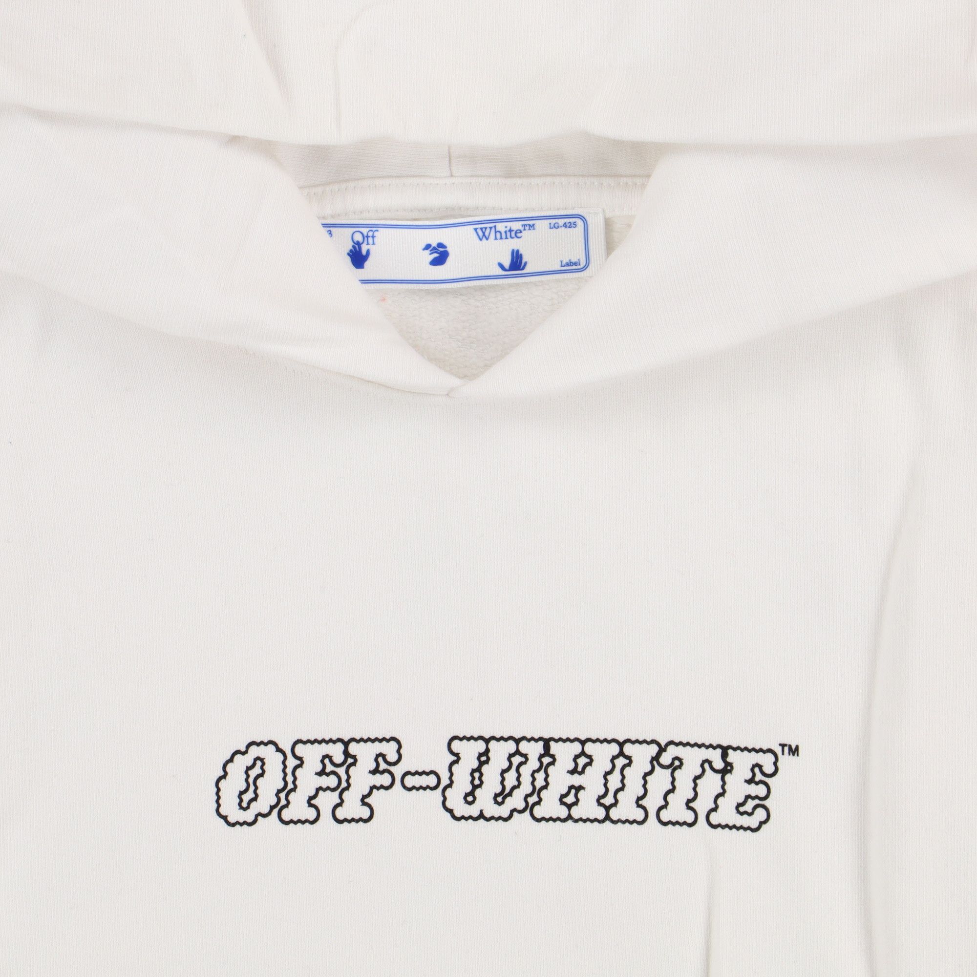 Off-White White Pascal Hand Gun Logo Oversized Hoodie Size US M / EU 48-50 / 2 - 7 Thumbnail