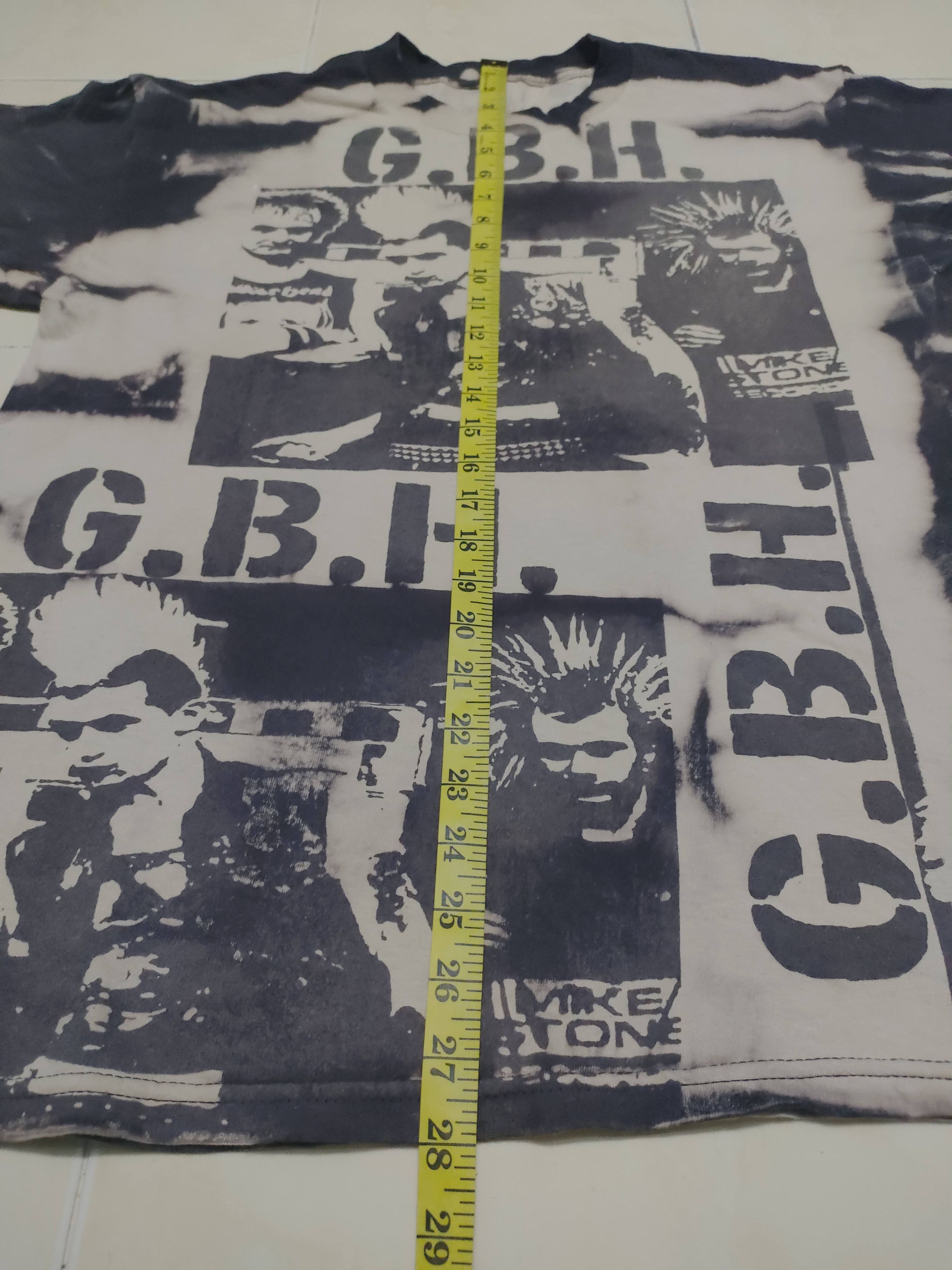 Band Tees Vintage Otis Design Asic Wash TieDye Punk GBH Music Rock Tee Size US XL / EU 56 / 4 - 5 Thumbnail