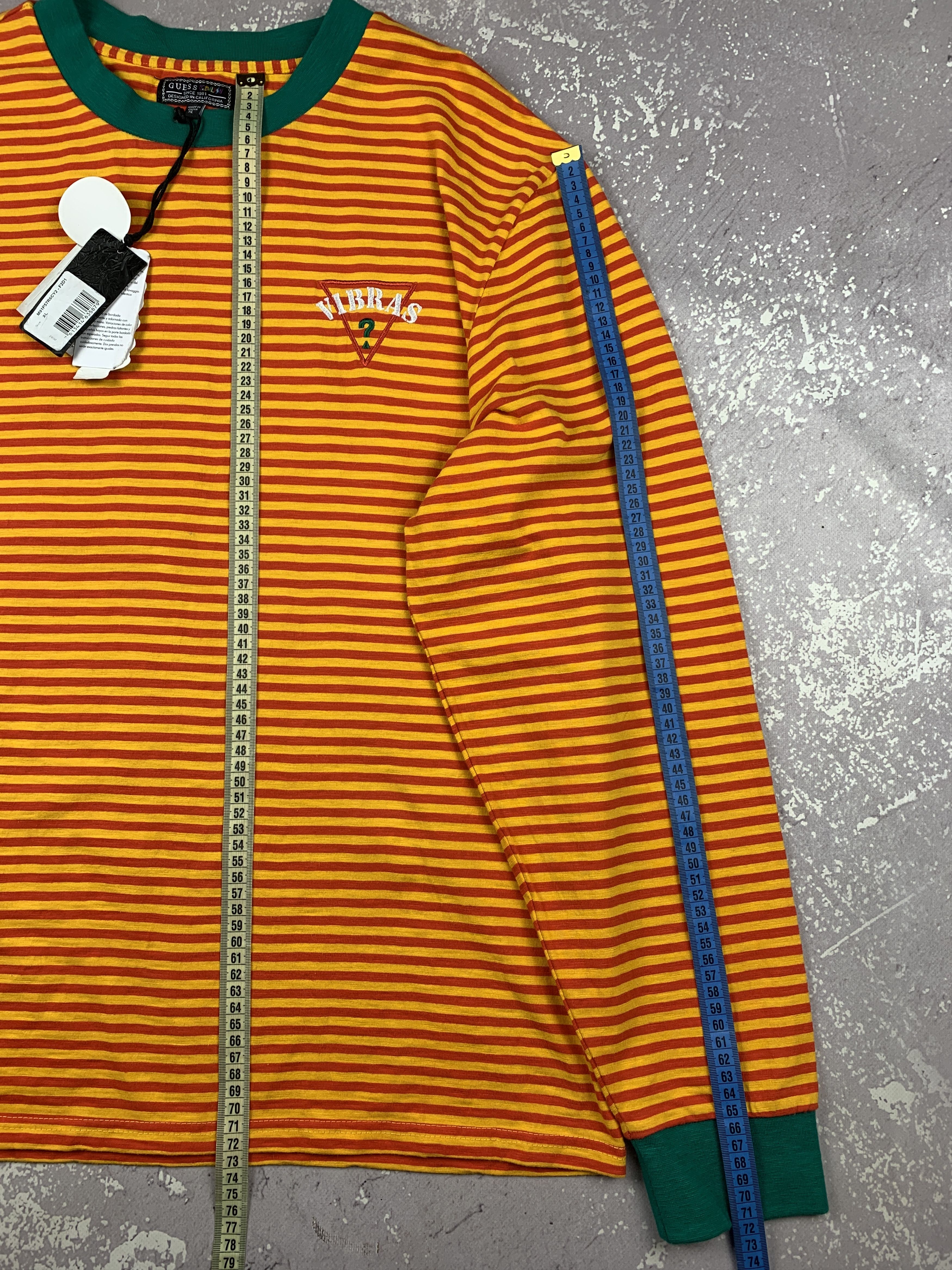 Guess × J Balvin GUESS x J Balvin Vibras Tour Striped Long Sleeve Shirt Size US XL / EU 56 / 4 - 11 Thumbnail