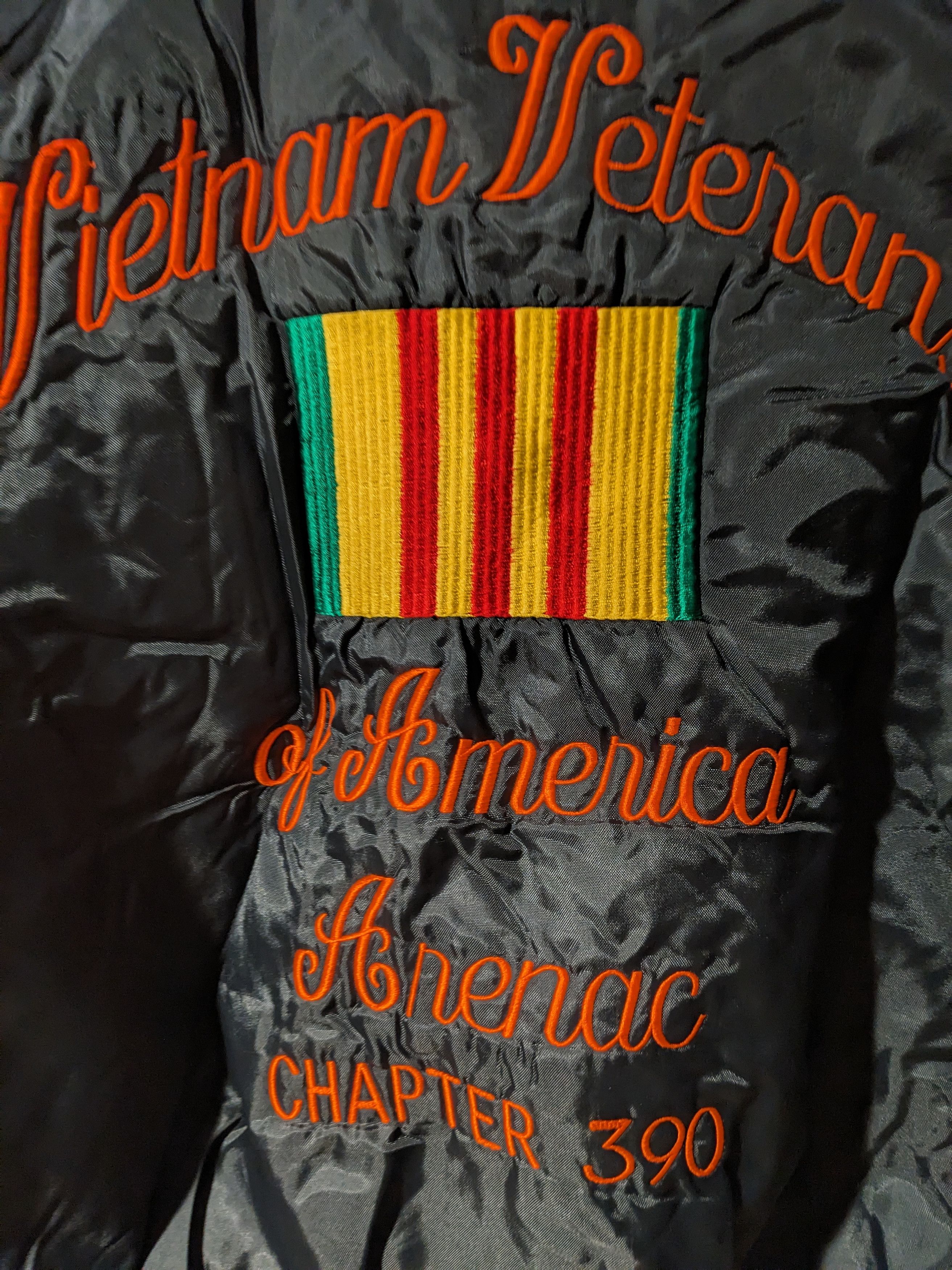 Vintage Vintage 90s Vietnam Veterans Americana War Bomber Jacket Size US XL / EU 56 / 4 - 2 Thumbnail