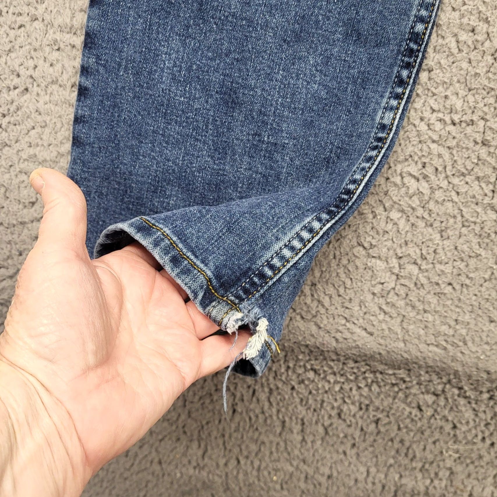Wrangler Wrangler Jeans Mens 36x32 Denim Slim Straight Blue Stretch 5-Pocket Cowboy Cut Wrangler Cowboy Cut Mens Jeans Size US 36 / EU 52 - 5 Thumbnail