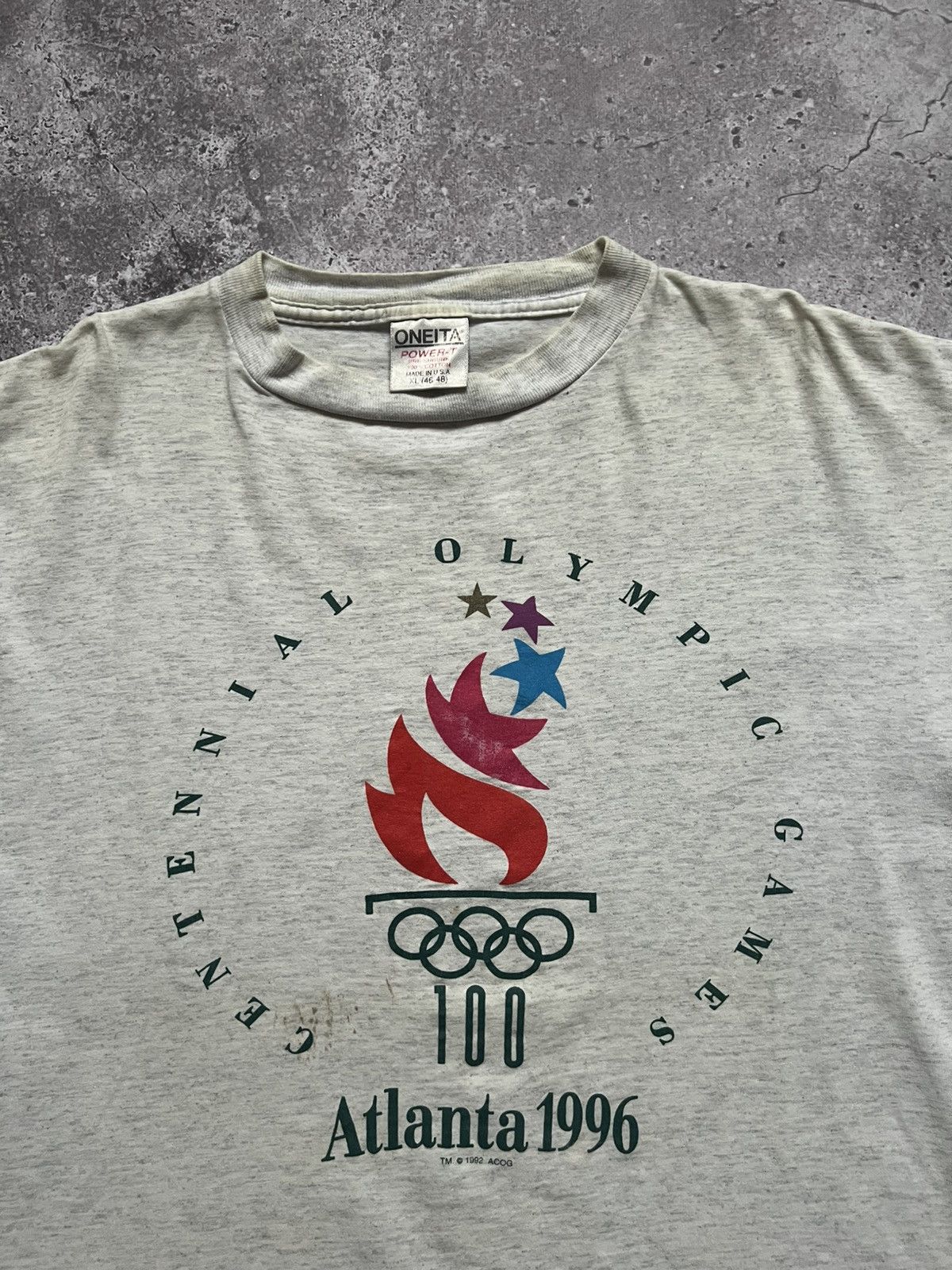 USA Olympics × Vintage Vintage 90s Atlanta 1996 Olympic Games T-shirt Single Stich Size US XL / EU 56 / 4 - 4 Thumbnail