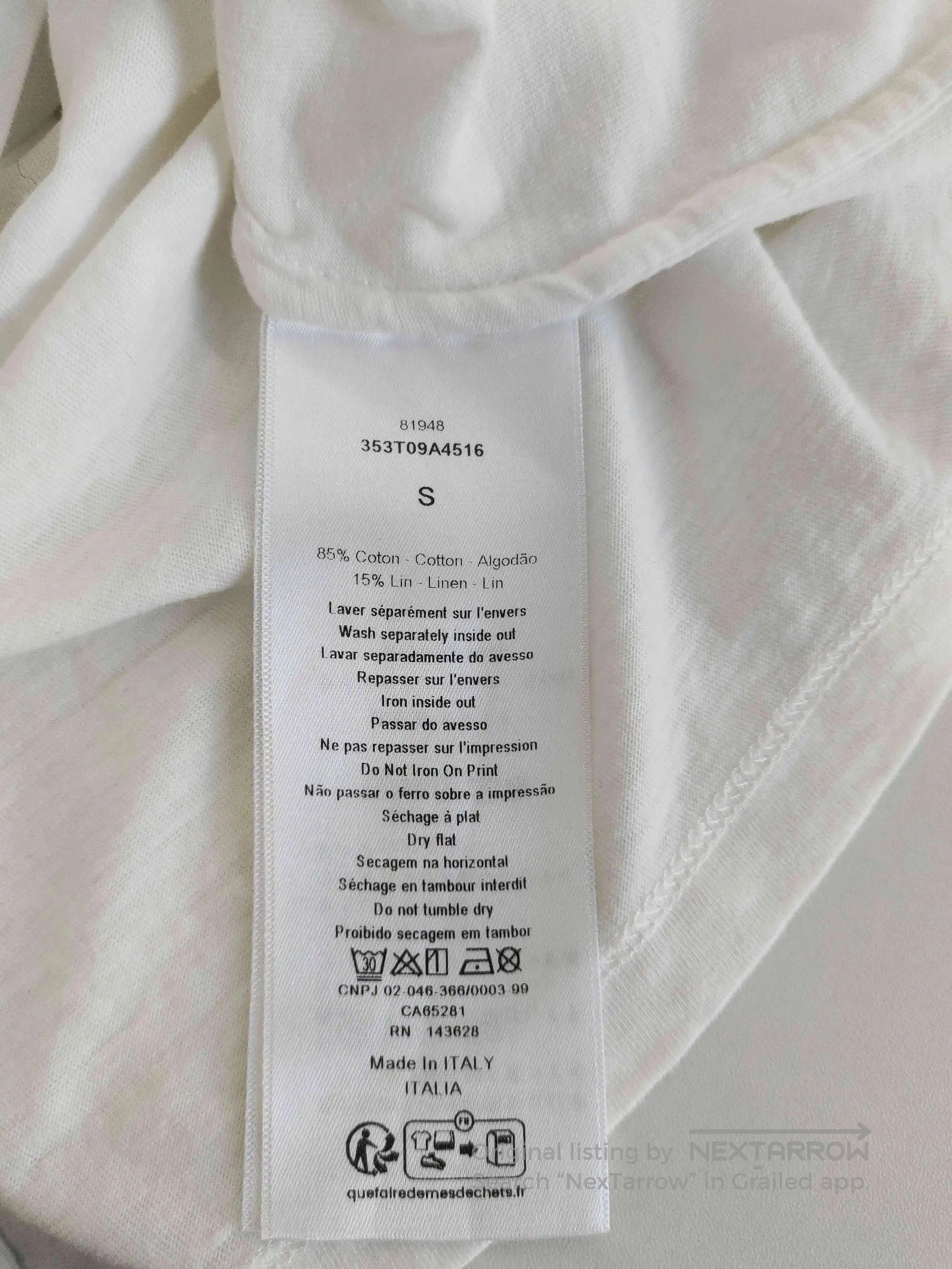Dior white floral print short sleeve shirt. Size US S / EU 44-46 / 1 - 4 Thumbnail