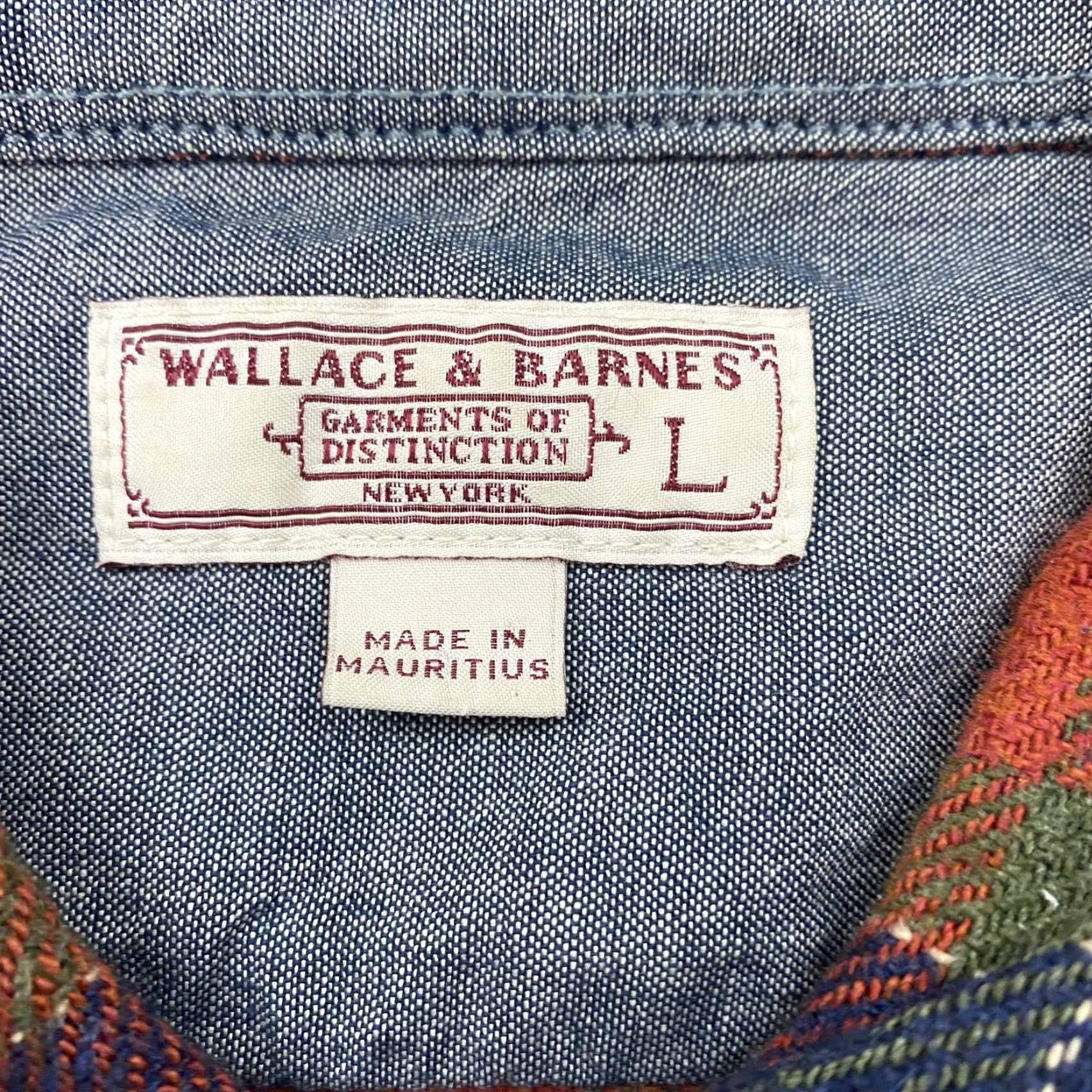 Wallace & Barnes VINTAGE Wallace & Barnes Shirt Men Large Blue Plaid Flannel Button-Down Cotton Pocket(s) Button Up 90s Theme Mens Size US L / EU 52-54 / 3 - 5 Thumbnail