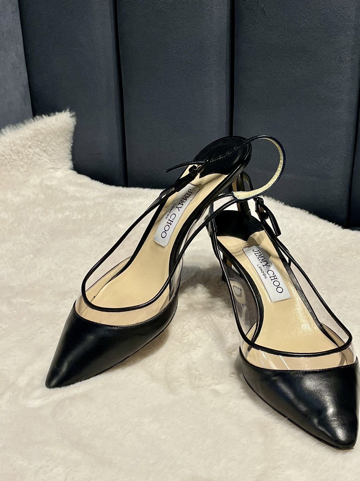 Jimmy Choo JIMMY CHOO Erin 60 leather slingbacks Size US 8 / IT 38 - 6 Thumbnail
