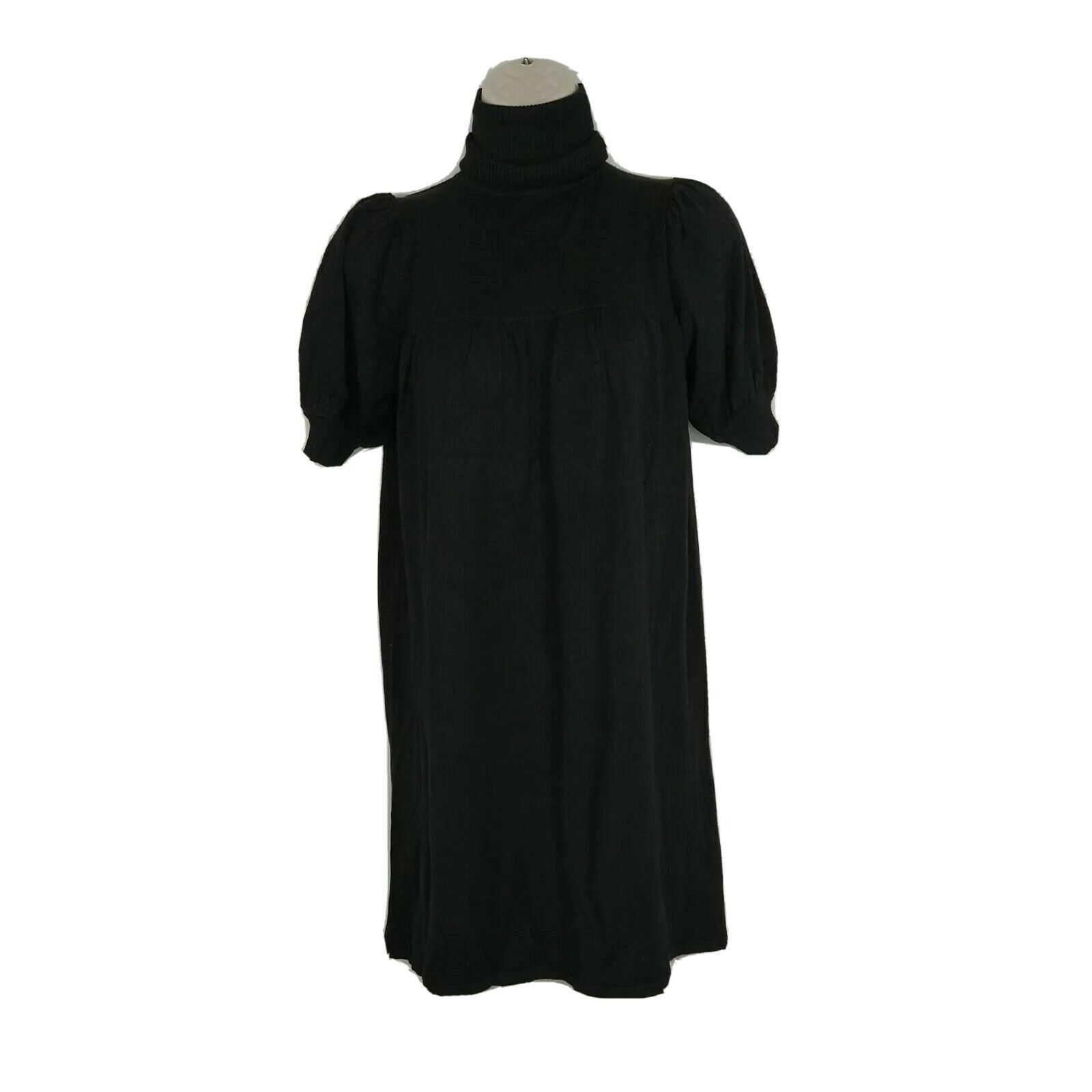 Other Studio M Turtleneck Shift Dress Women Petite Size XSP Black Size XS / US 0-2 / IT 36-38 - 2 Thumbnail
