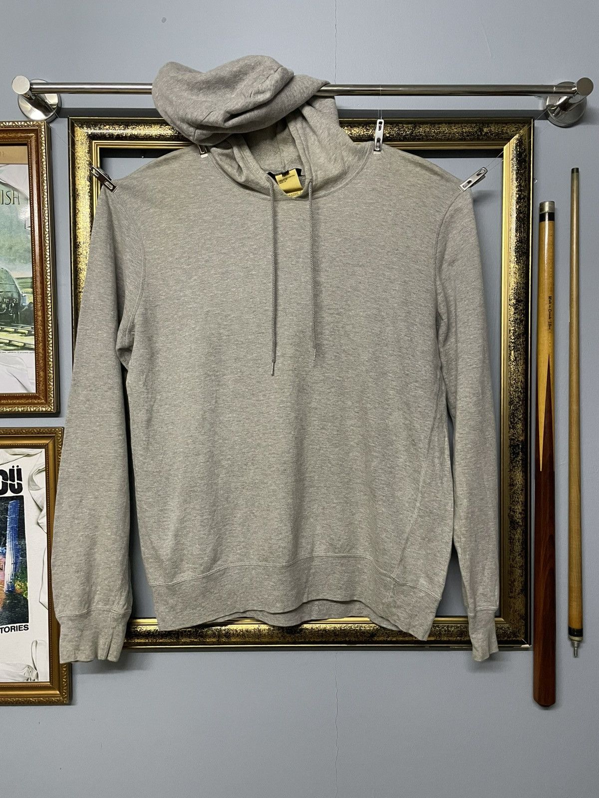 A.P.C. Vintage A.P.C Rue De Furus Paris Blank Distressed Hoodie Size US M / EU 48-50 / 2 - 1 Thumbnail