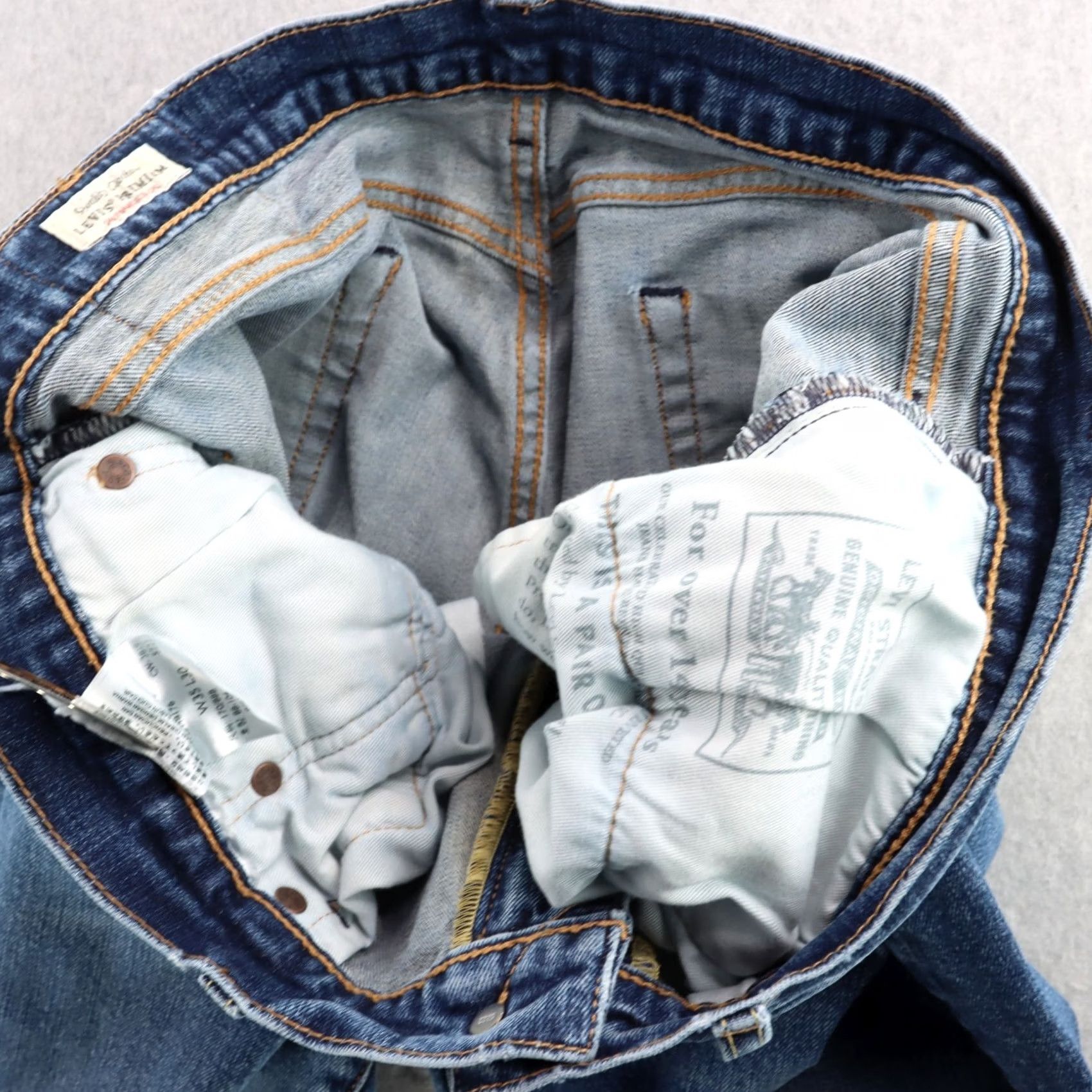 Levi's Levi’s Premium 505 Big E Jeans 35x30 Medium Blue Levi’s 505 Straight Adult Mens Jeans Size US 35 - 4 Thumbnail
