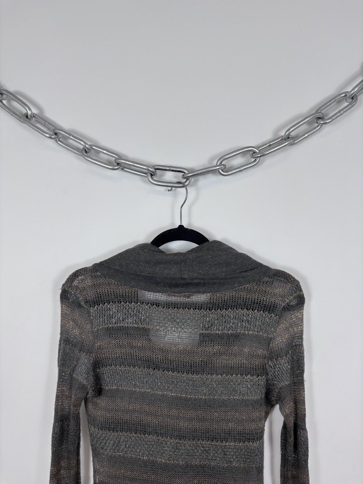 Miu Miu Miu Miu 2000s Women’s Y2K Wool Silk Mesh Turtleneck Sweater Size S / US 4 / IT 40 - 13 Thumbnail