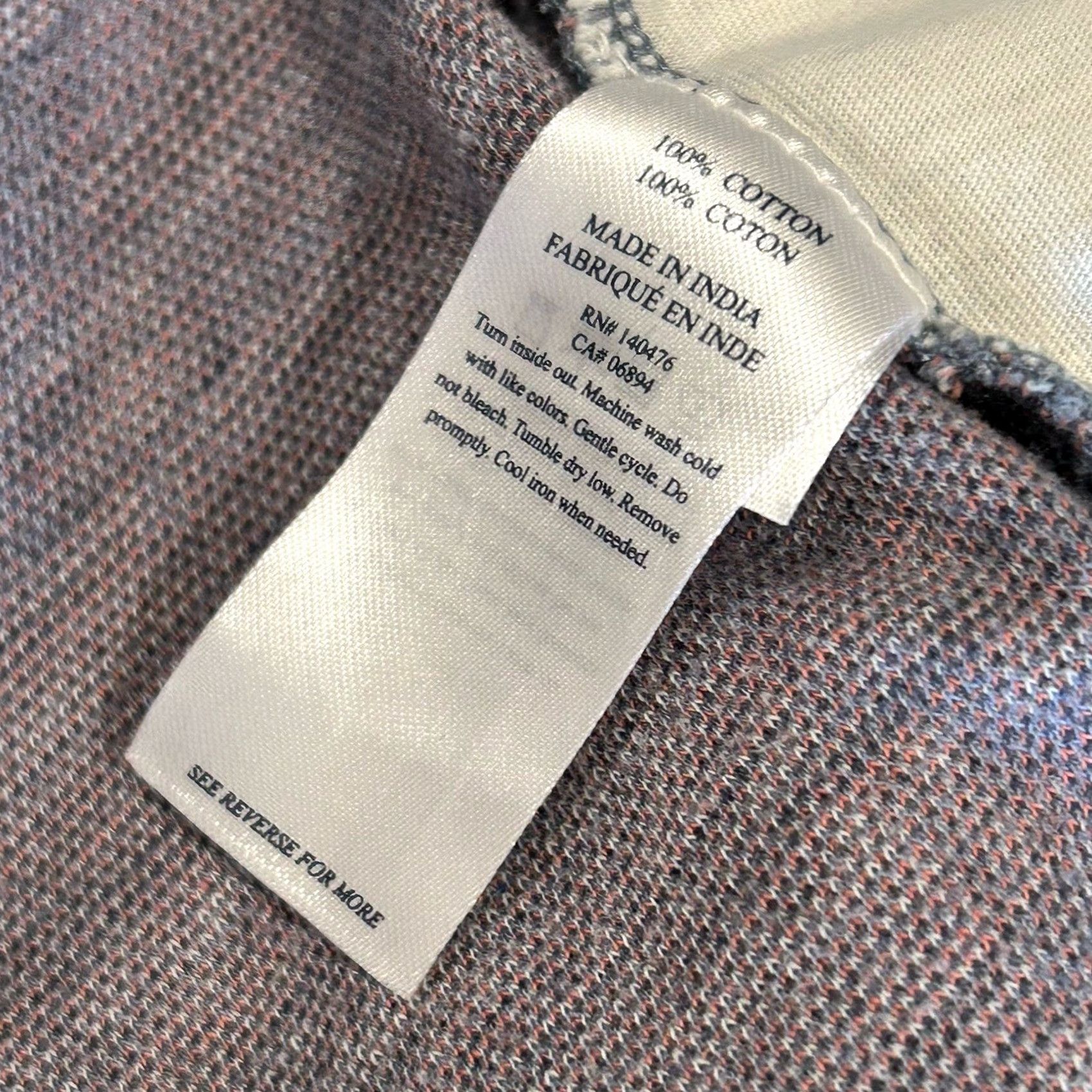Faherty Faherty Pants Drawstring Men’s L Blue Geometric Southwestern High Rise Tapered Jogger Casual, Travel Knit Flannel Cotton Front Pockets VINTAGE? Size 36" / US 14 / IT 50 - 4 Thumbnail