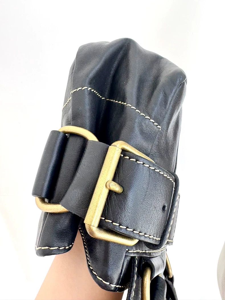Vivienne Westwood Vivienne Westwood size os Black leather Saturn shoulder bag Size ONE SIZE - 6 Thumbnail