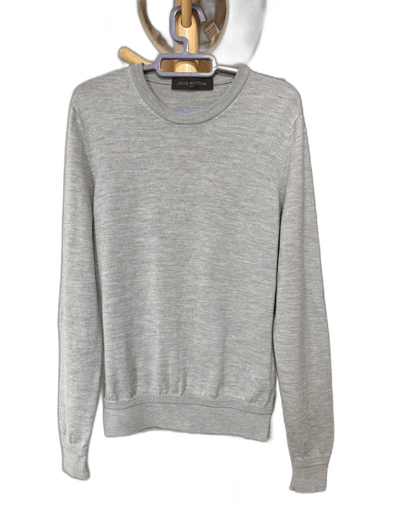 Louis Vuitton Louis Vuitton Gray Wool Sweater Size M Size US M / EU 48-50 / 2 - 1 Thumbnail
