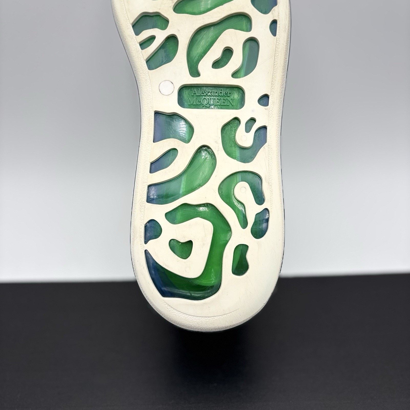 Alexander McQueen Alexander McQueen ' Transparent Sole White, Lime ' Size US 12 / EU 45 - 18 Thumbnail