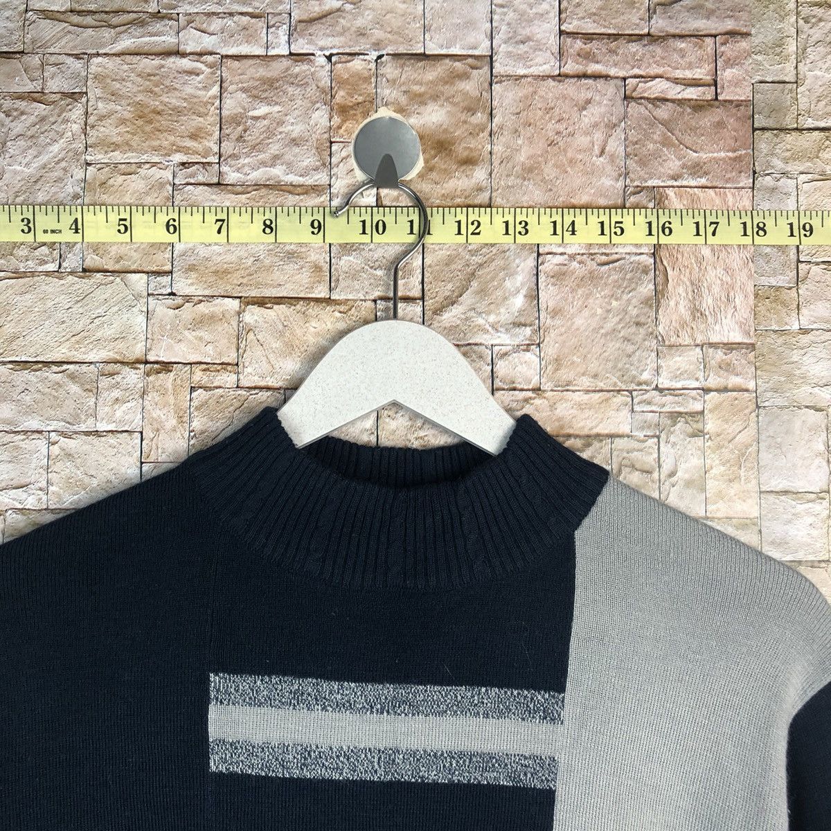 Homespun Knitwear × Japanese Brand Eagle star vintage art Black Blue Knitwear sweatshirt #A948 Size US M / EU 48-50 / 2 - 4 Thumbnail