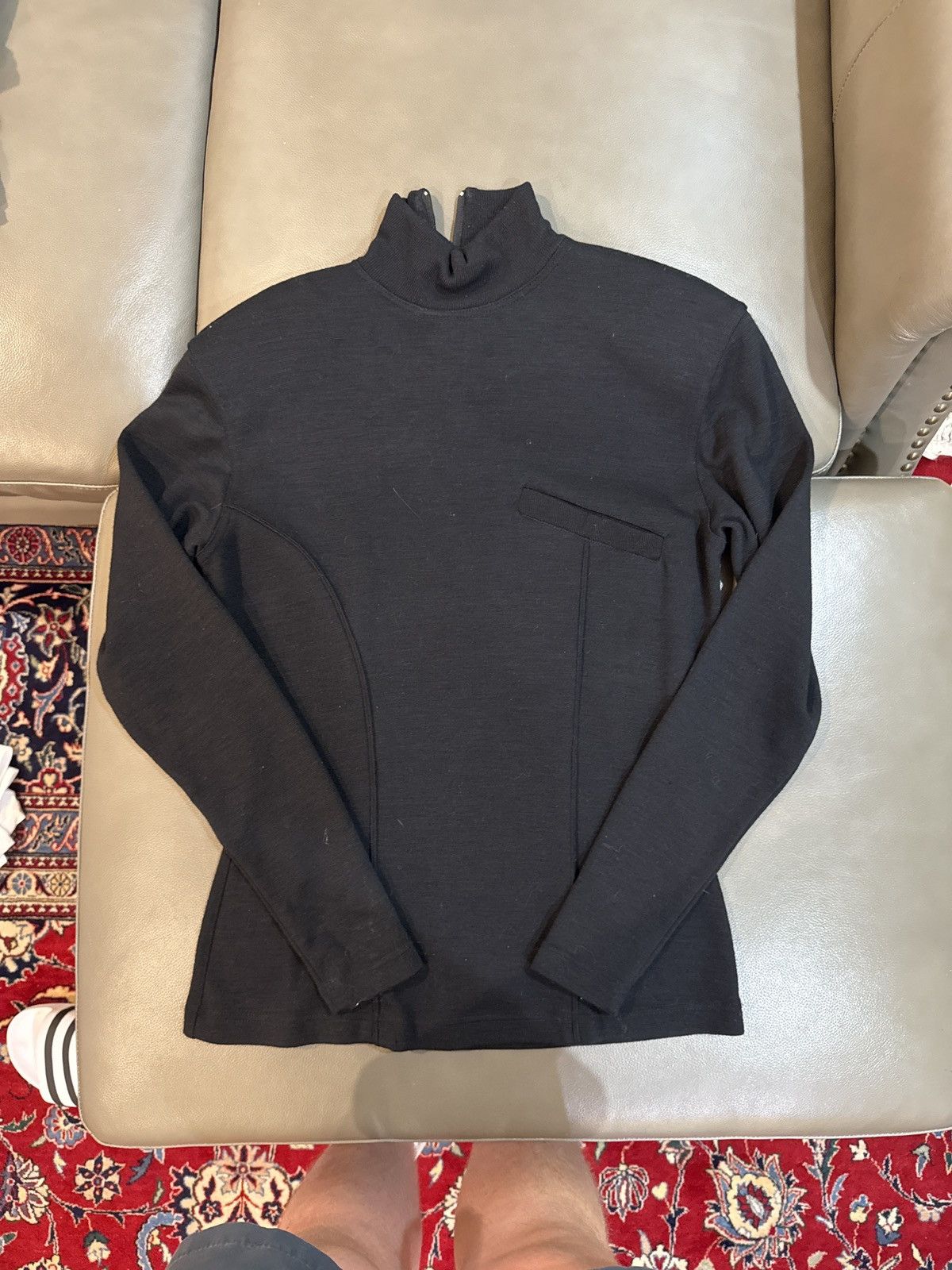 Versace Vintage 1980s versace tight turtleneck Size S / US 4 / IT 40 - 1 Thumbnail