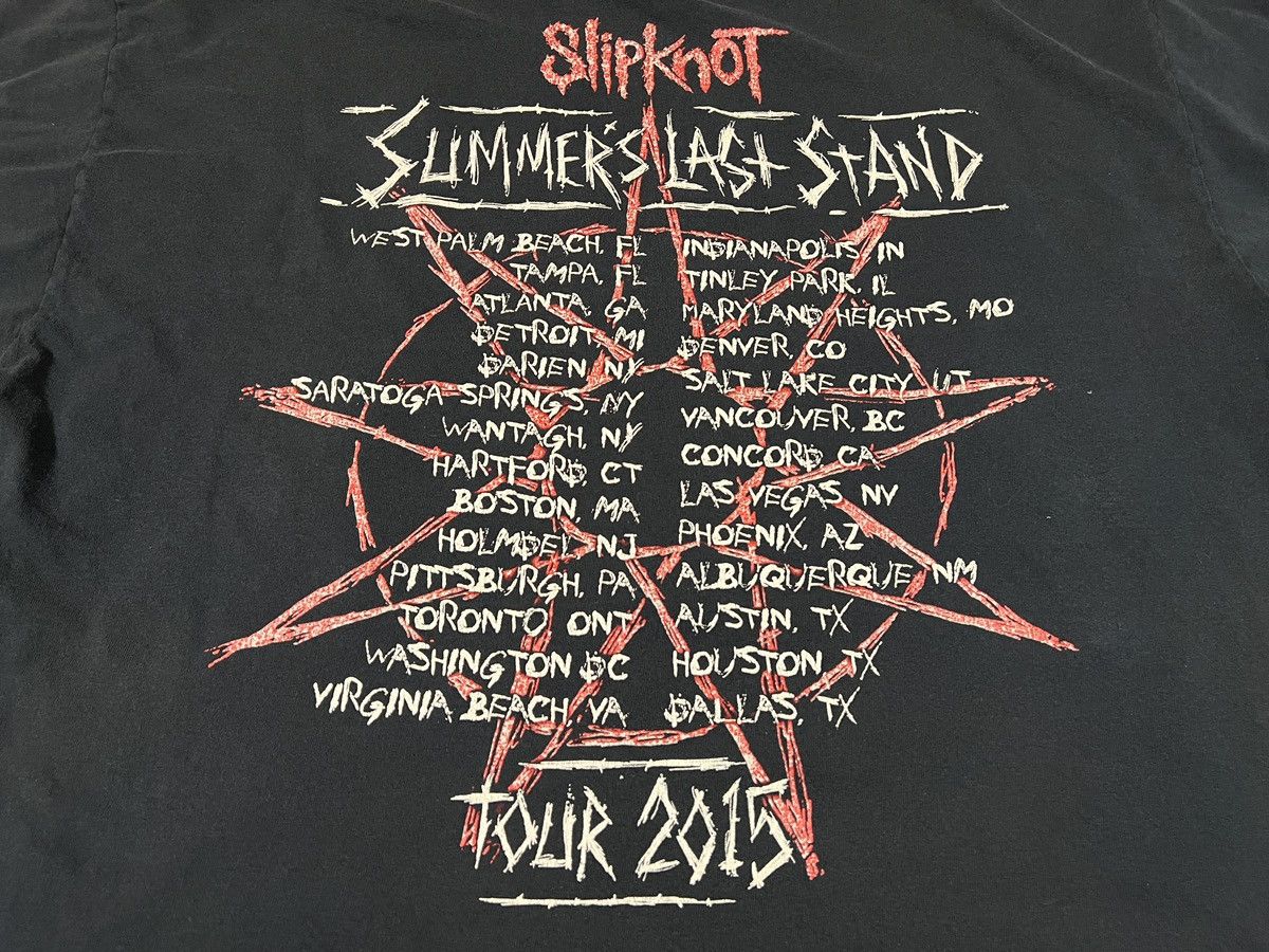 Band Tees SLIPKNOT - Summer's Last Stand - 2015 Tour- 2-Sided Concert Size US XXL / EU 58 / 5 - 9 Thumbnail