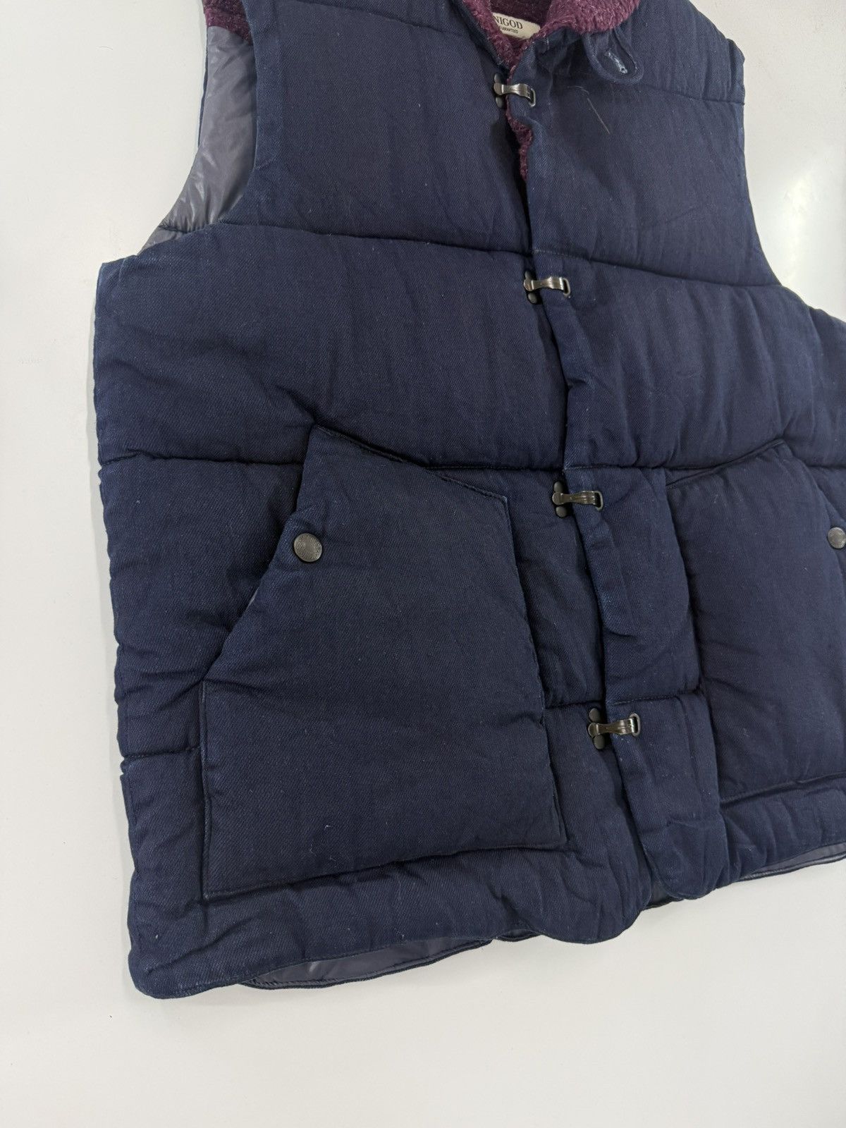 OMNIGOD 🔥 Omnigod Japan Puffer Indigo Blue Vest Size US L / EU 52-54 / 3 - 3 Thumbnail