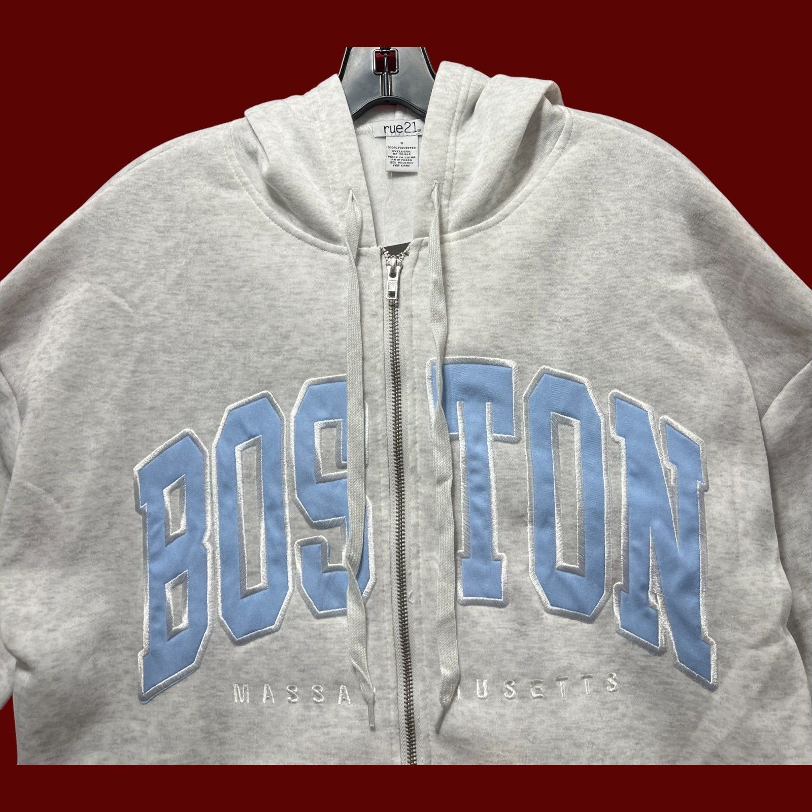 rue21 Rue 21 - Men's Long Sleeve Hooded Sweatshirt - Gray - Small Size US S / EU 44-46 / 1 - 11 Thumbnail