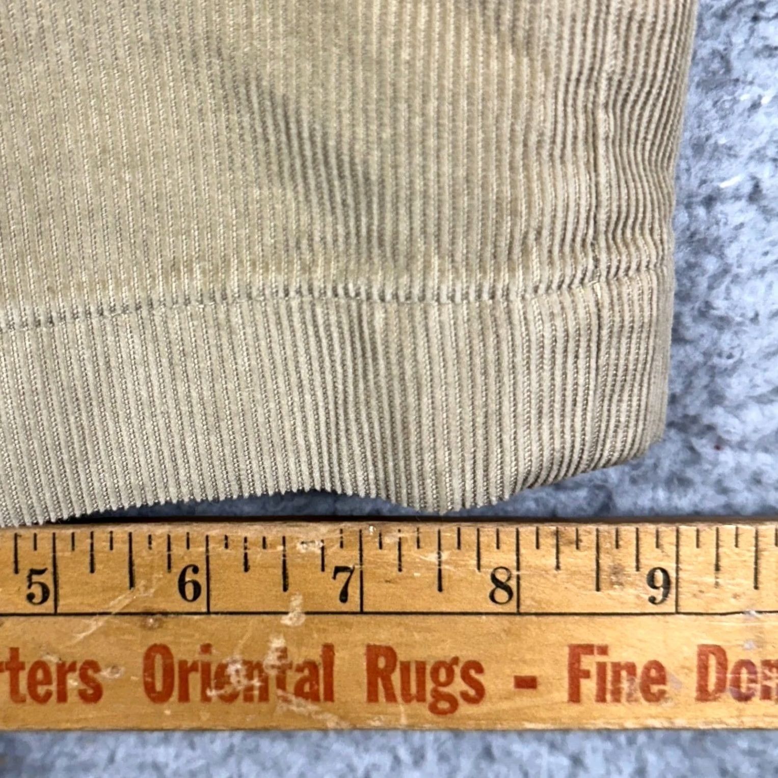 Vintage L.L. Bean Pants Men Tan Classic Fit Corduroy Chino Flat Front Straight Leg 38X29 Size US 38 / EU 54 - 7 Thumbnail